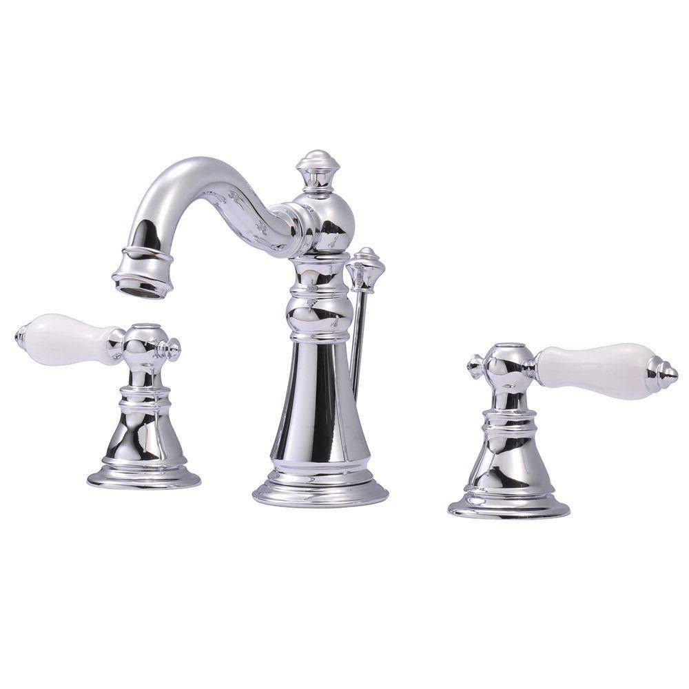 Kingston Brass Classic 8 in. Widespread 2-Handle High-Arc Bathroom Faucet in Chrome HFS1971APL