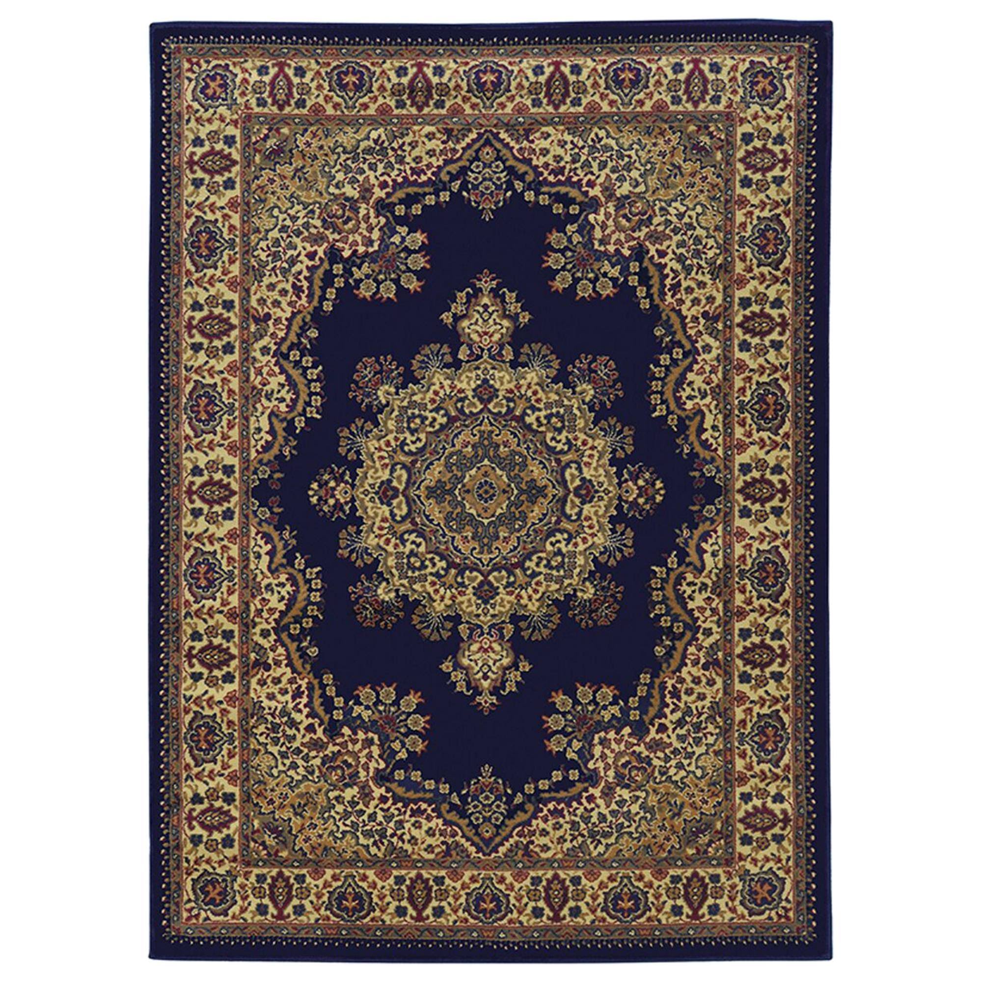 Radici Castello 1191 5&5x22 x 7&7x22 Navy Area Rug