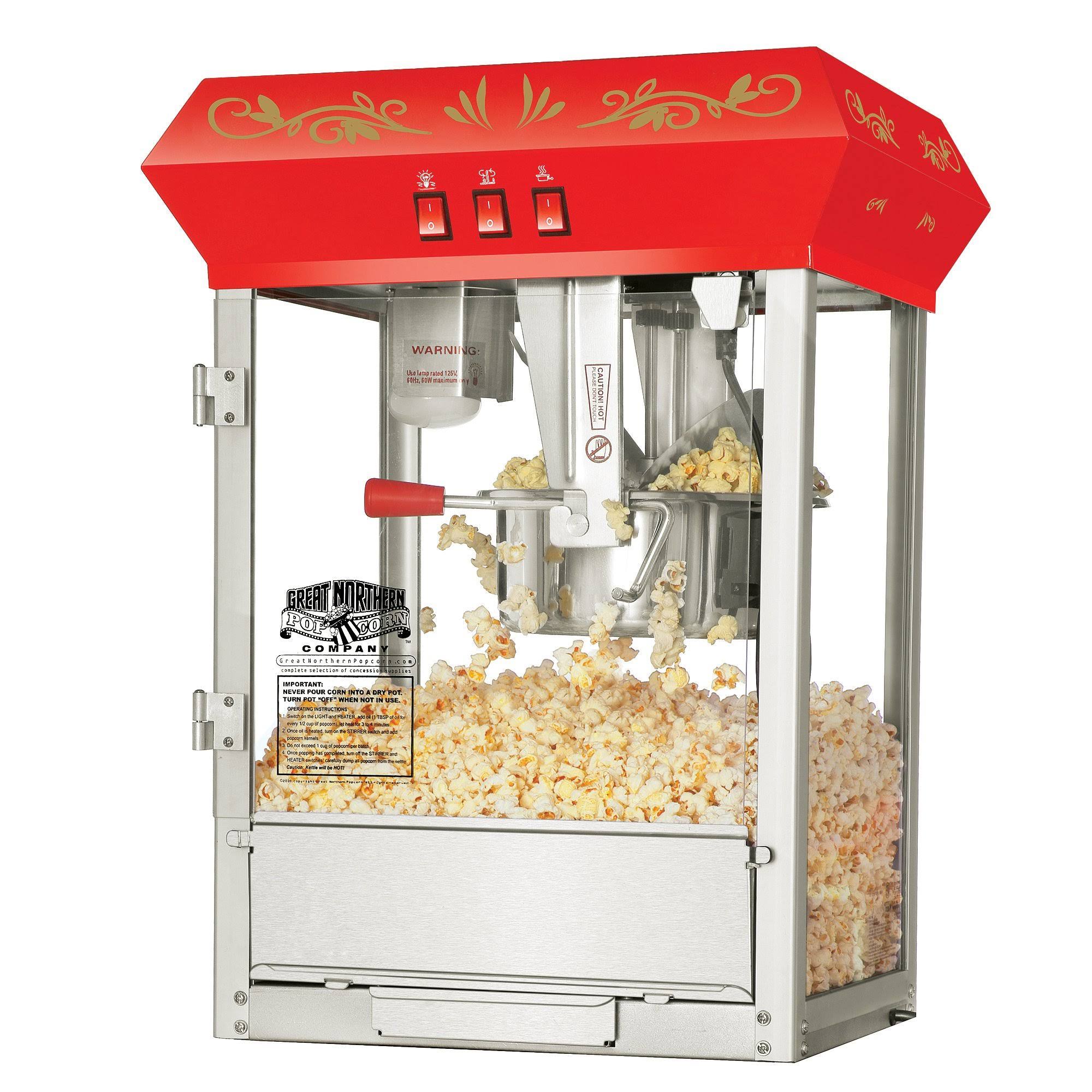 Great Northern Popcorn Red Foundation Popcorn Popper Machine 8 Ounce