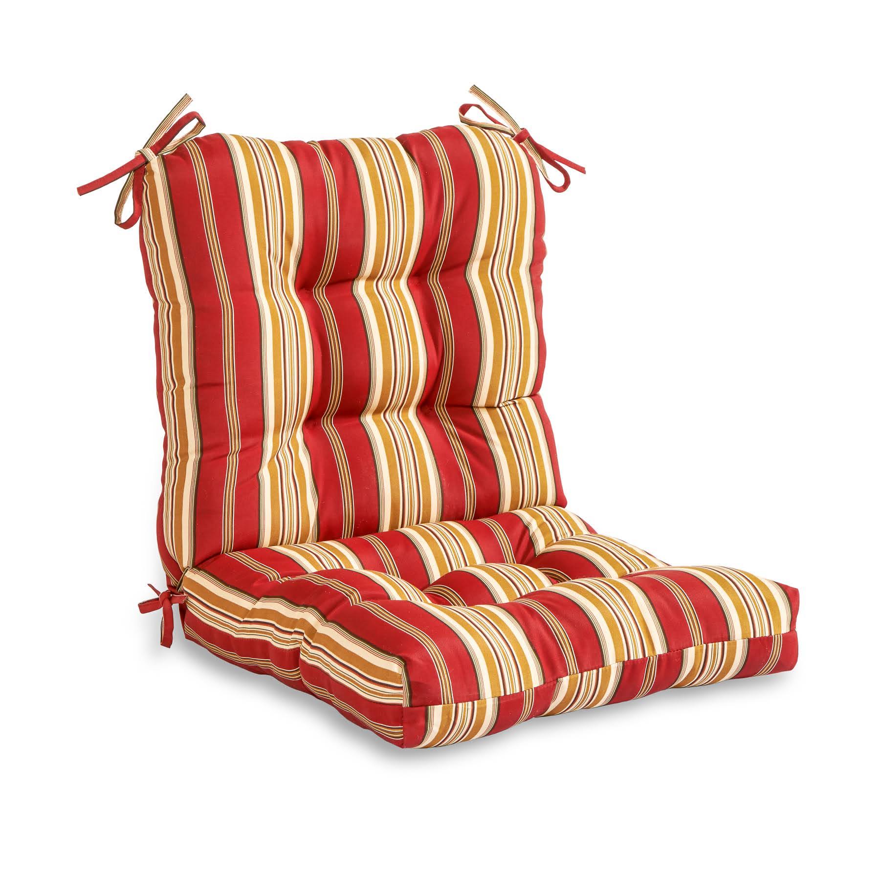 Greendale Home Fashions Outdoor Seat Back Chair Cushion Roma Stripe