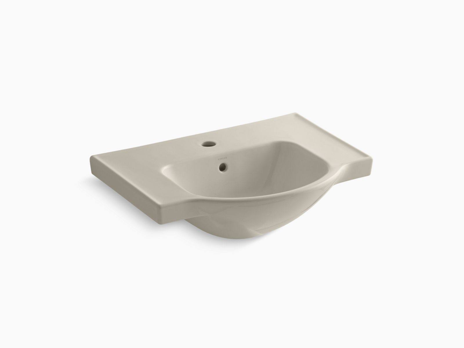 Kohler K-5248-1-G9 Veer Single-Hole Sink Basin, 24-Inch, Sandbar
