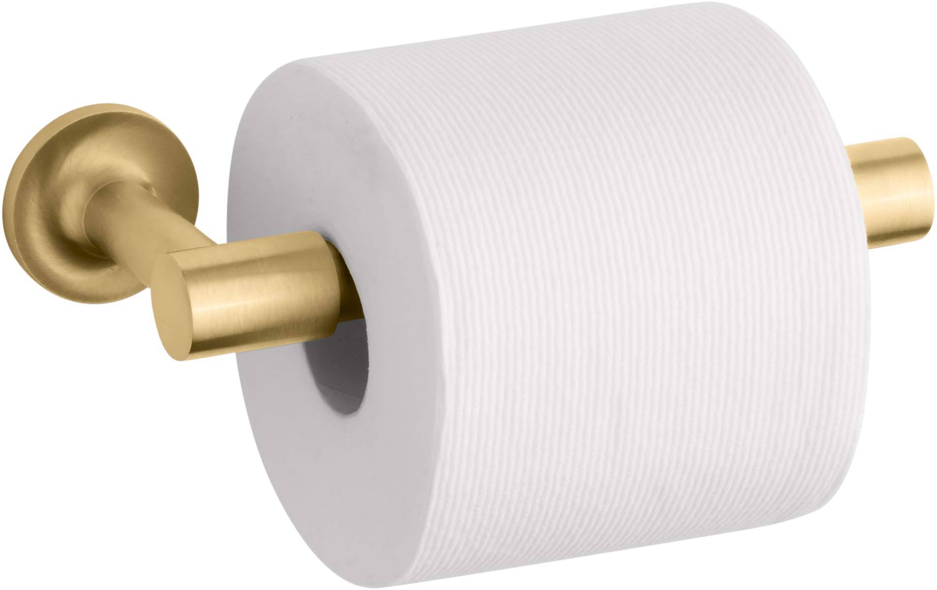 Kohler Vibrant Brushed Moderne Brass Pivoting Toilet Paper Holder