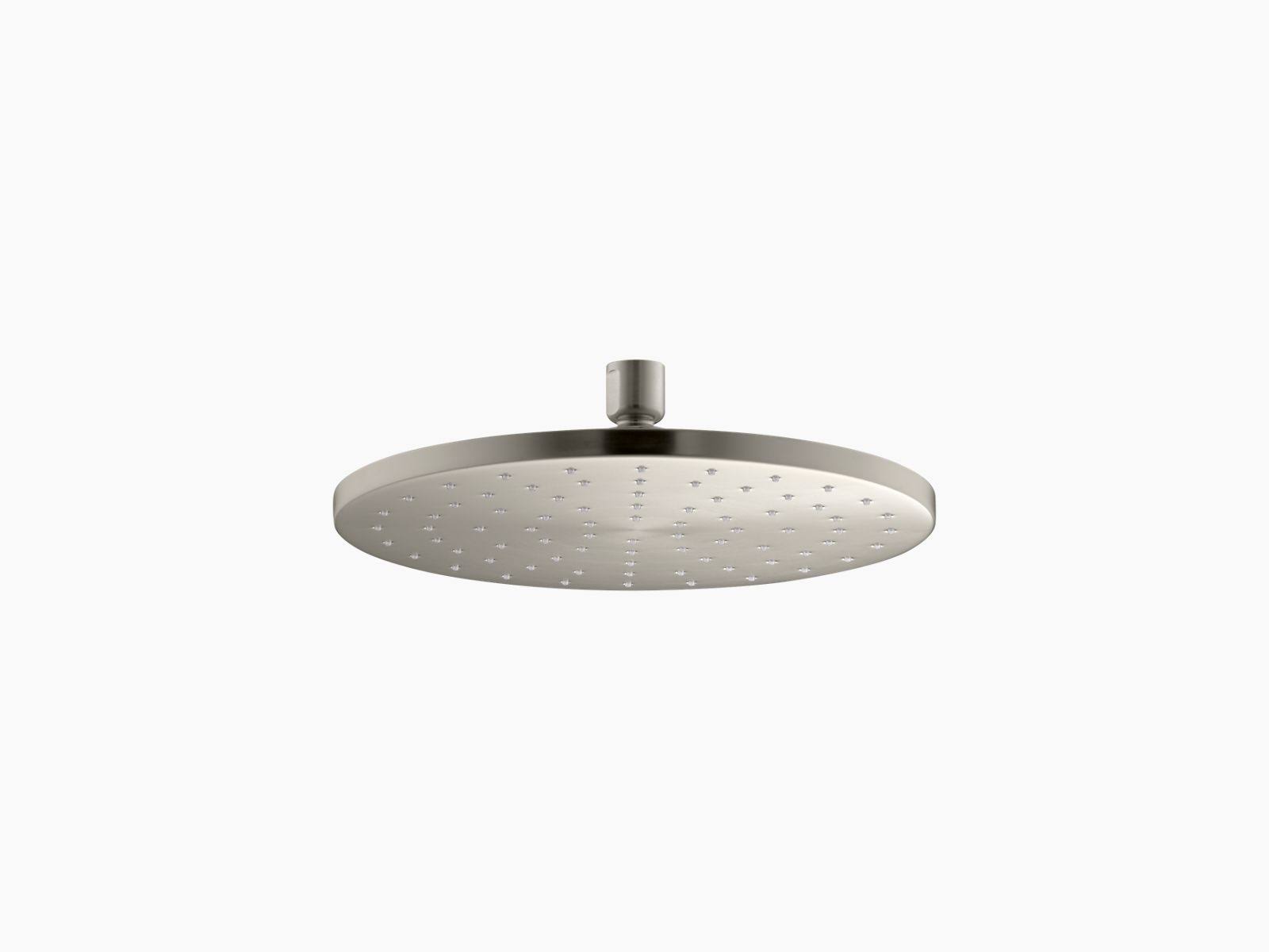 Kohler K-13689-BN 10-Inch Contemporary Round Rain Showerhead, Vibrant Brushed Nickel