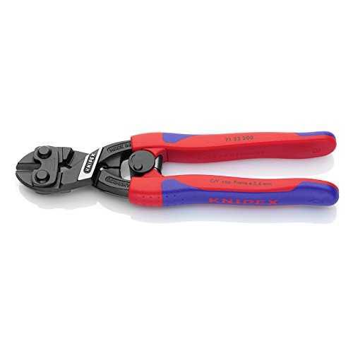 Knipex 71 32 200 Comfort Grip High Leverage Cobolt Cutter with Notch and Spring