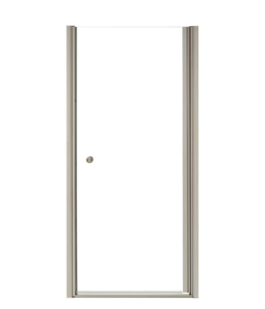 KOHLER K-702404-L-ABV Fluence Frameless Pivot Shower Door, Anodized Brushed Bronze