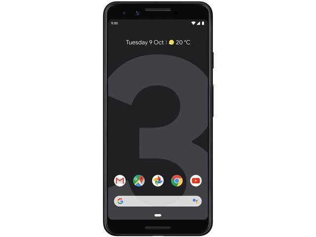 Google - Pixel 3 - 64GB (Unlocked) - Just Black