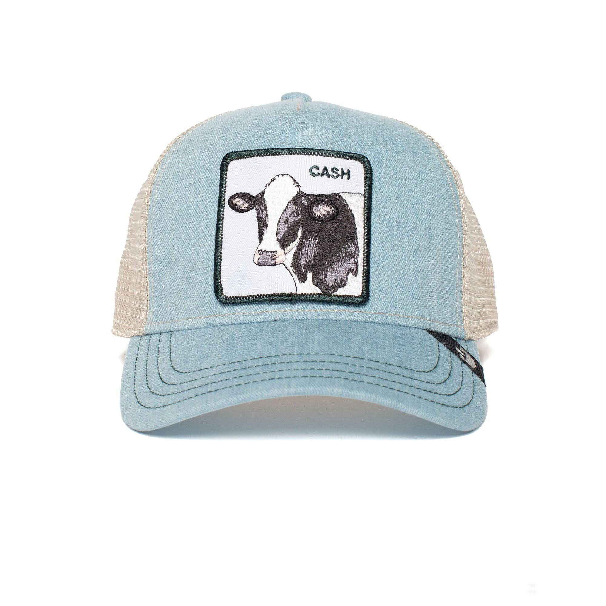 Goorin Cash Cow Trucker Hat in Blue