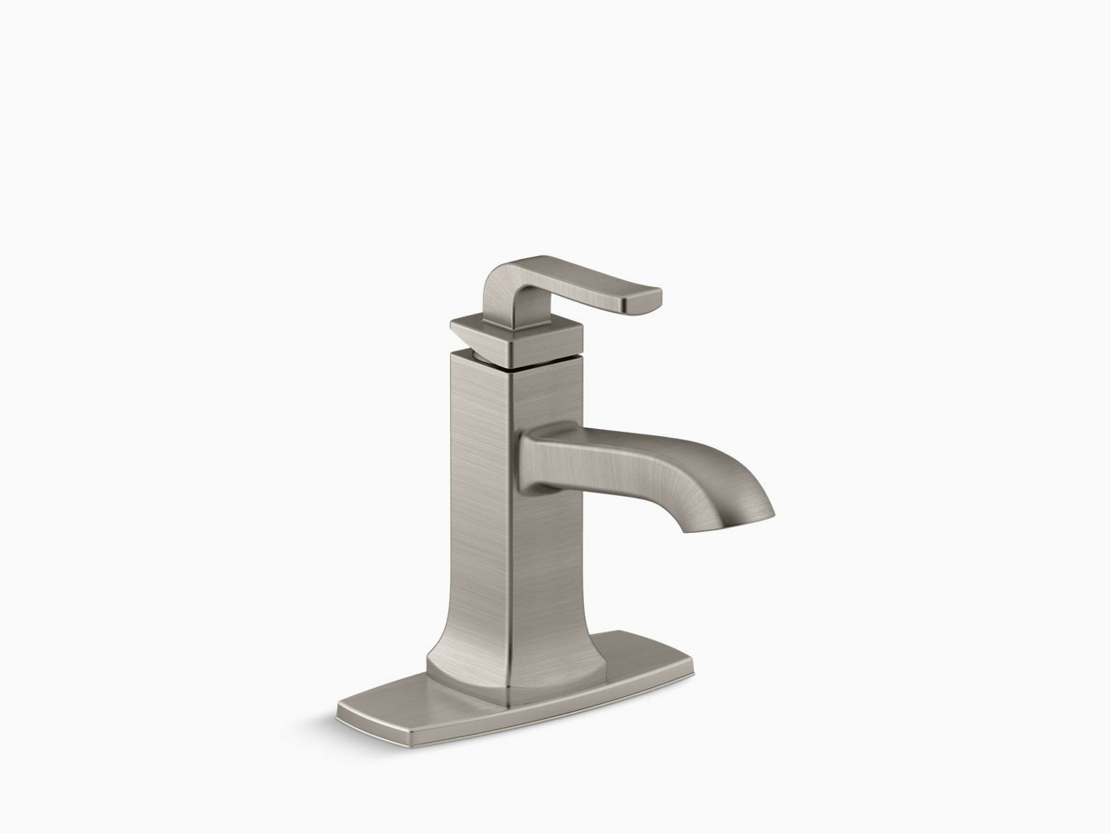 Rubicon Single Hole Single-Handle Bathroom Faucet in Vibrant Brushed Nickel
