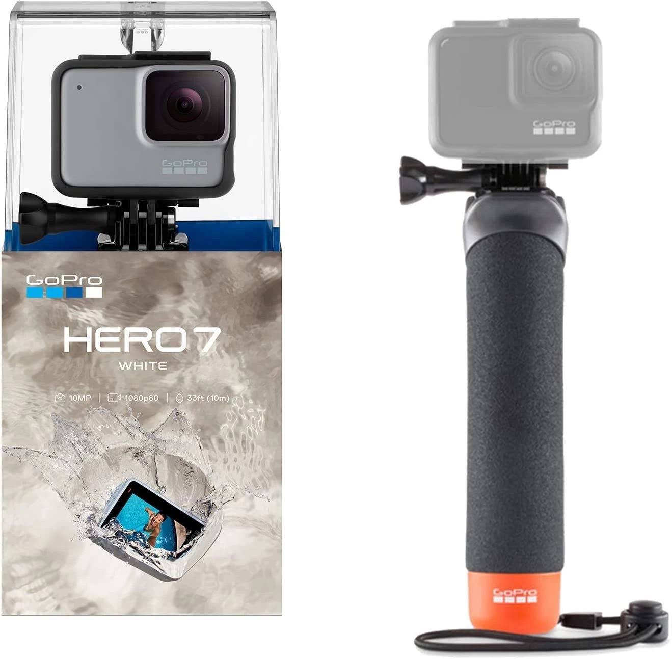 GoPro Hero 7 White Action Camera with GoPro Handler Float Handle