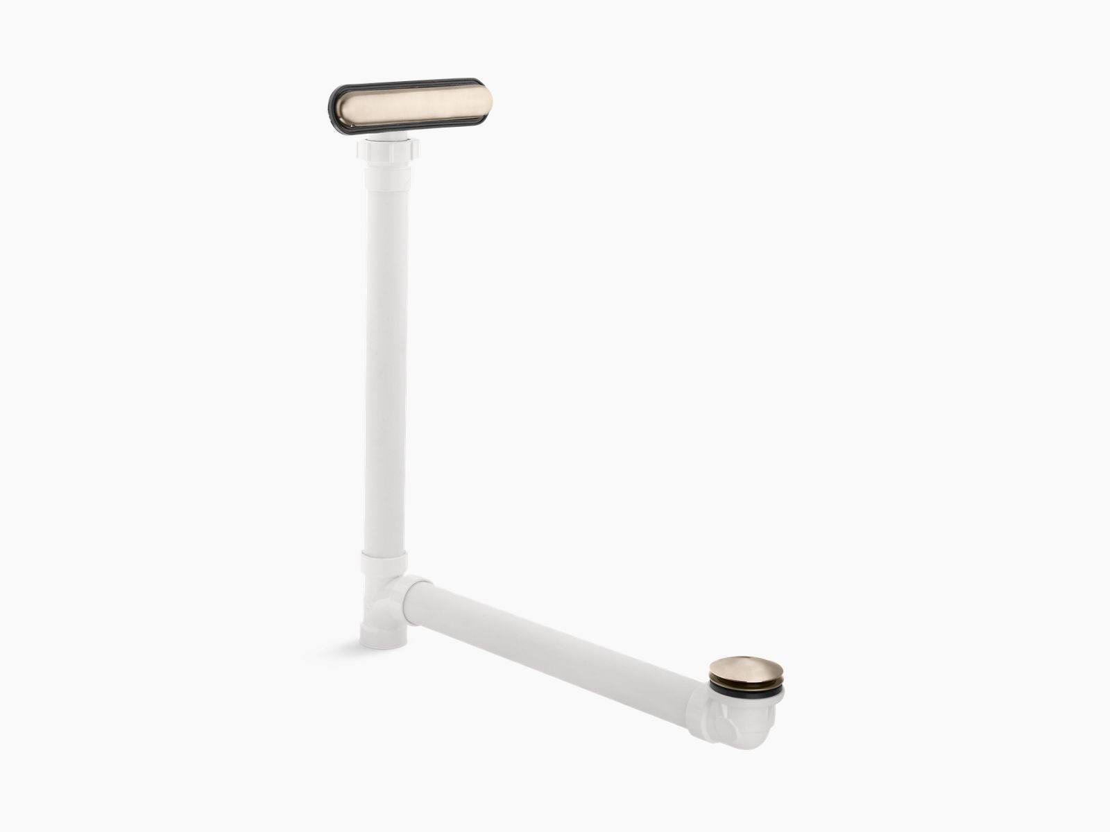 KOHLER K-7272-BV Clearflo Slotted Overflow Bath Drain, Vibrant Brushed Bronze