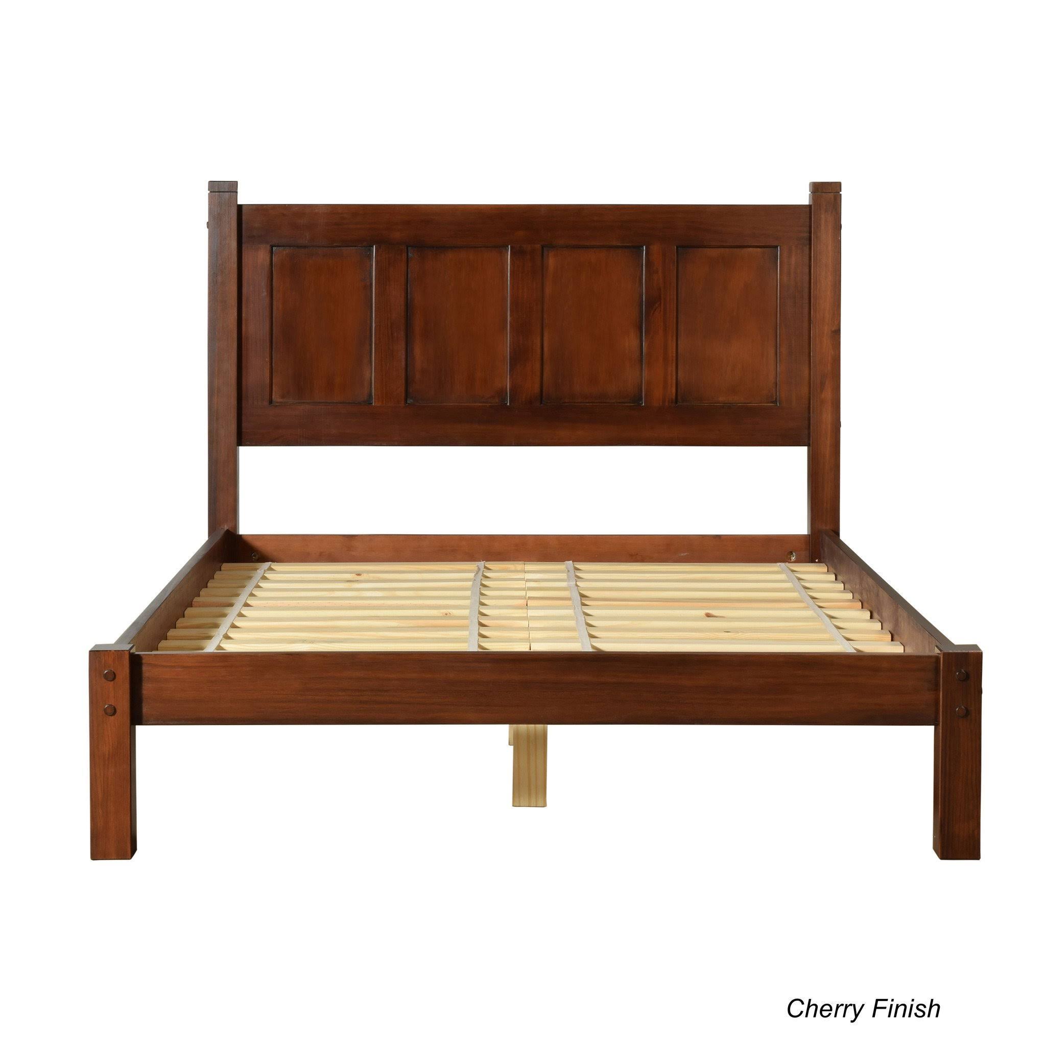 Grain Wood Furniture Shaker Platform Bed Color: Cherry, Size: Queen
