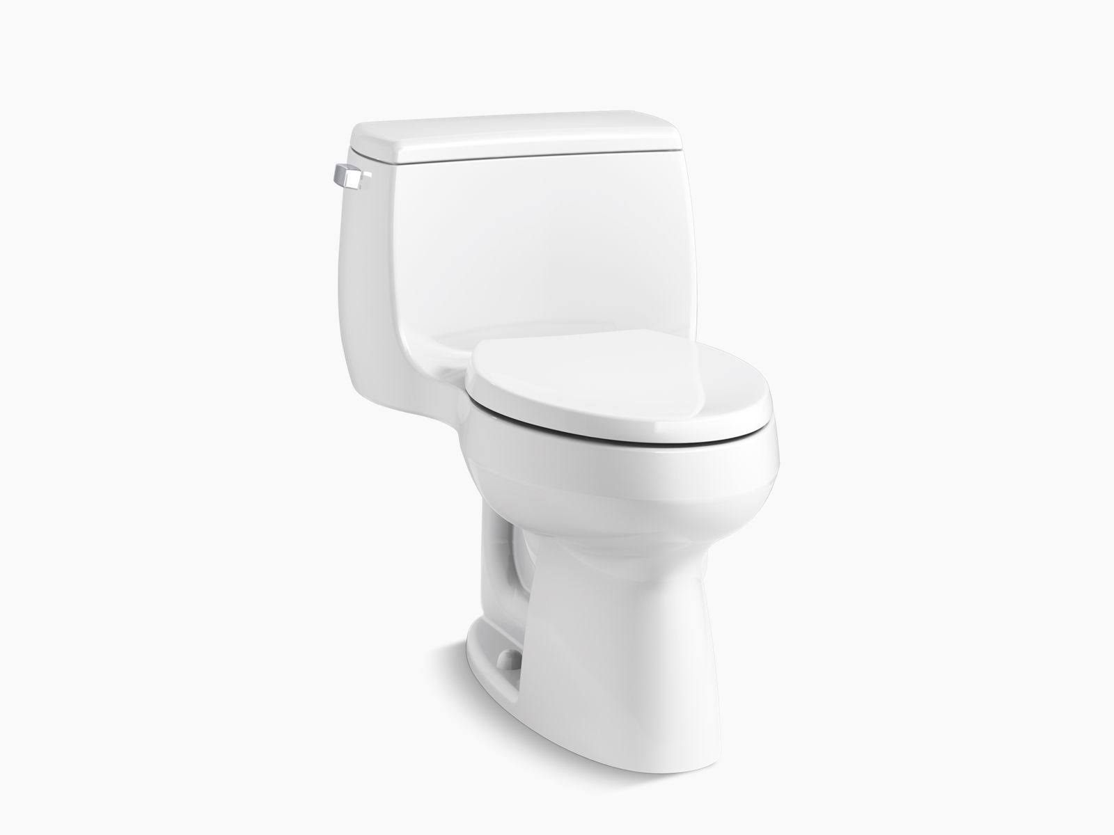 Kohler K-3615-0 Gabrielle Comfort Height One-Piece Elongated 1.28 GPF Toilet ...