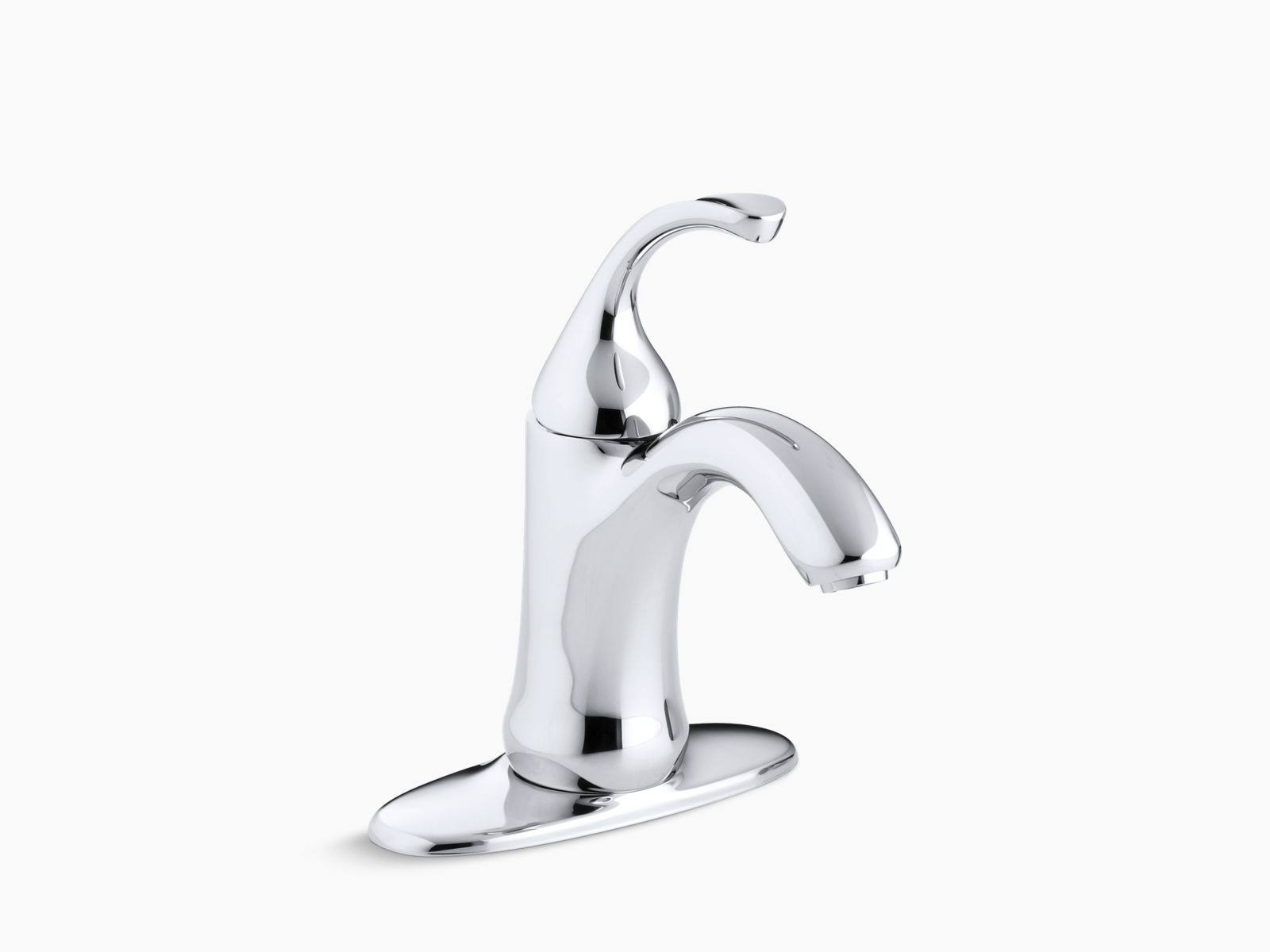 Kohler K-10215-4-CP Forte Single-Handle Bathroom Sink Faucet - Polished Chrome
