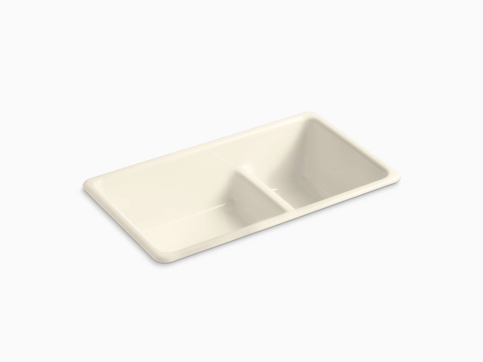 Kohler K-6625-47 Iron/Tones Kitchen Sink Almond