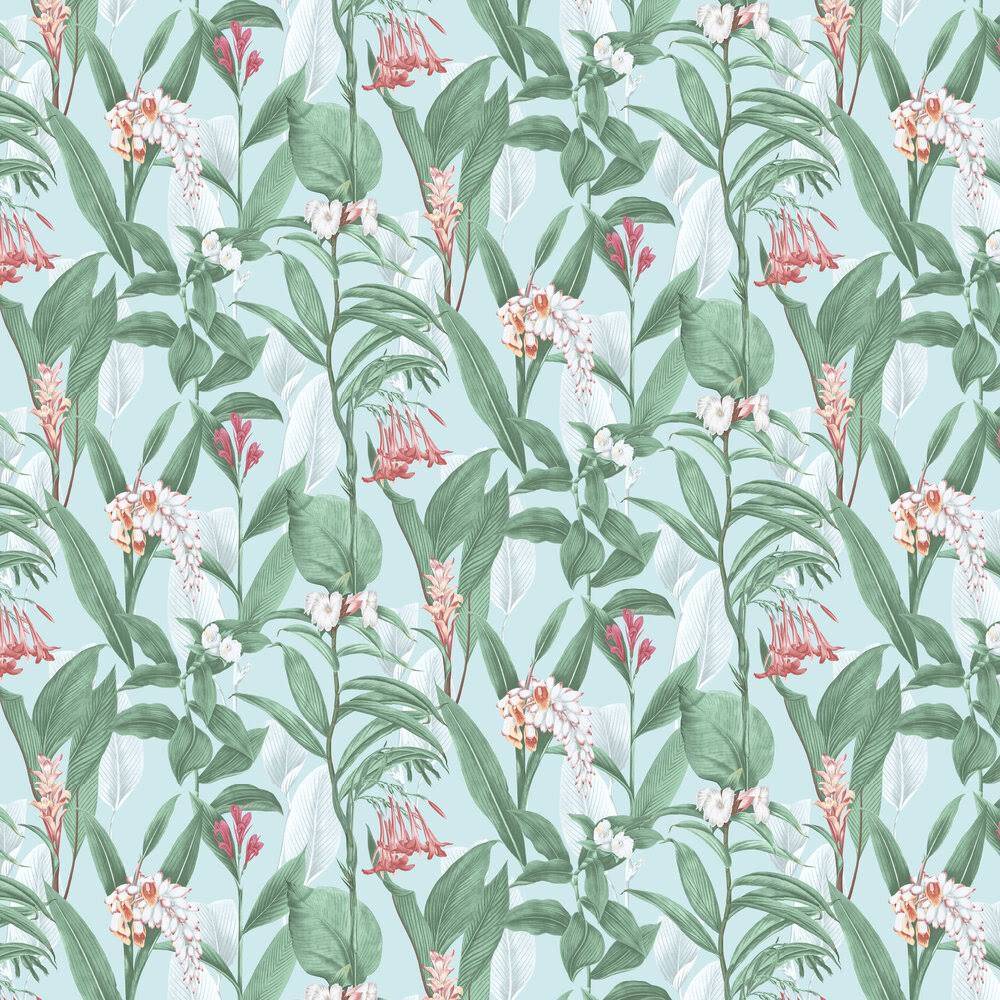 Graham u0026 Brown Botanical Duck Egg Wallpaper
