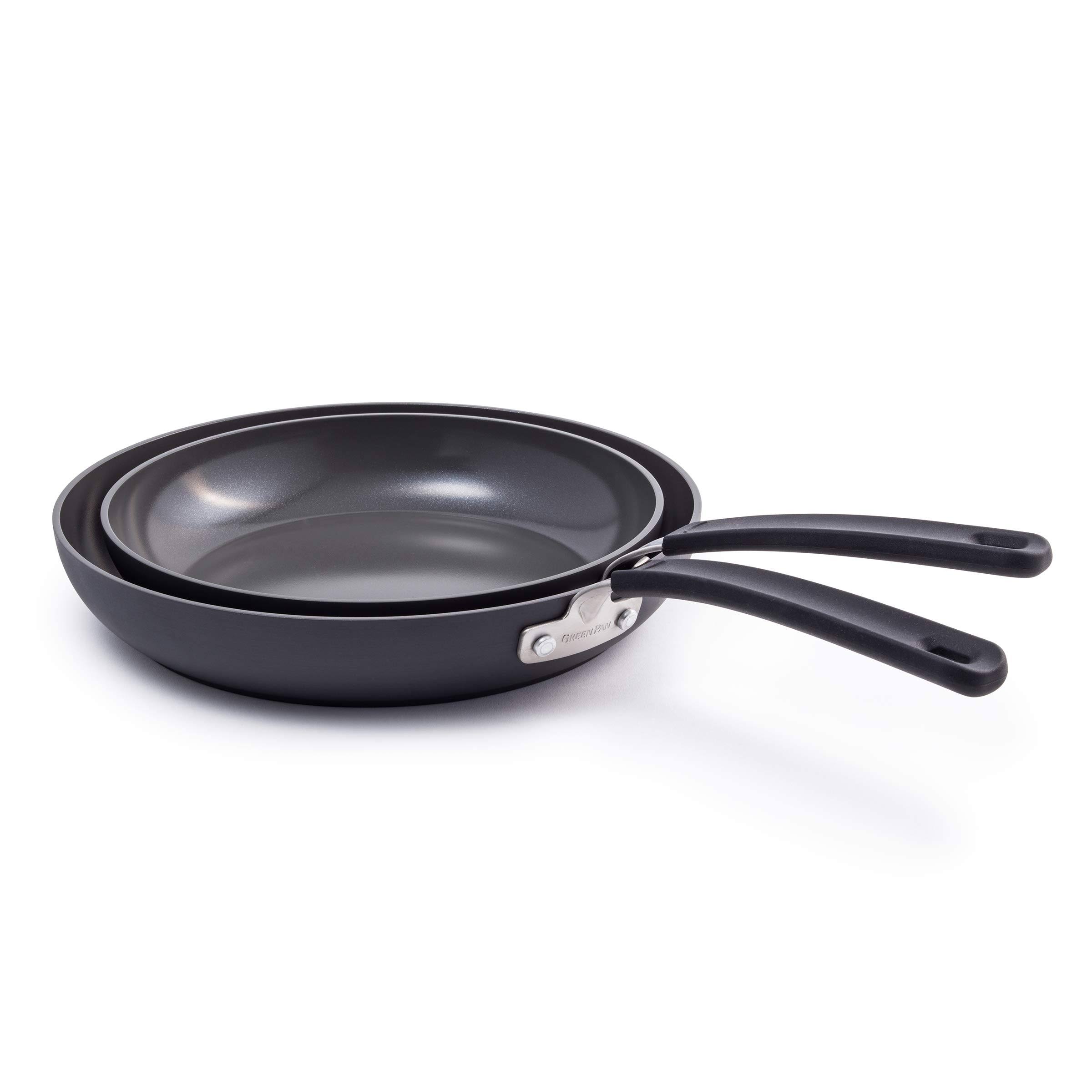 GreenPan Levels 2-Piece Stackable Ceramic Nonstick Fry Pan Set