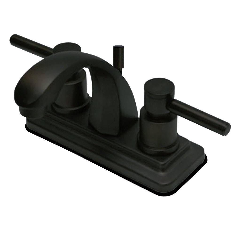Kingston Brass KS4645DL Concord 4x22 Centerset Lavatory Faucet with Pop-Up, Oil Rubbed Bronze