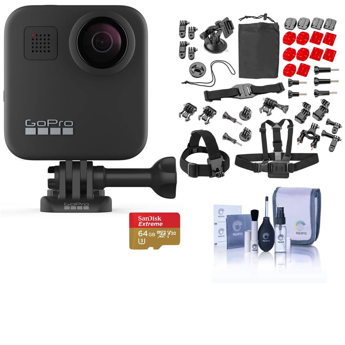 GoPro Max 360 Action Camera - with Froggi Action Kit CHDHZ-201 H