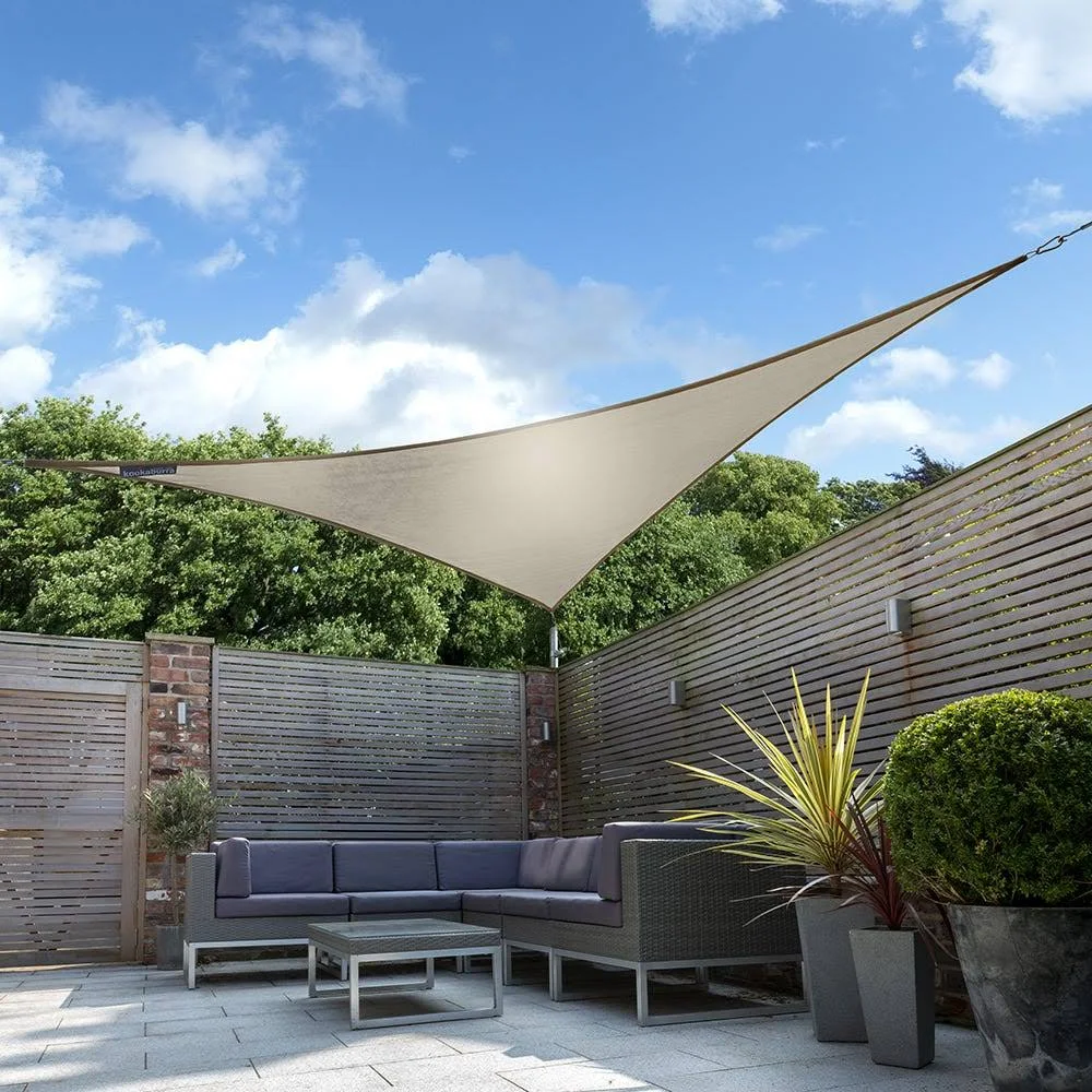 Kookaburra 16ft 5x22 Mushroom Waterproof Woven Triangle Sail Shade