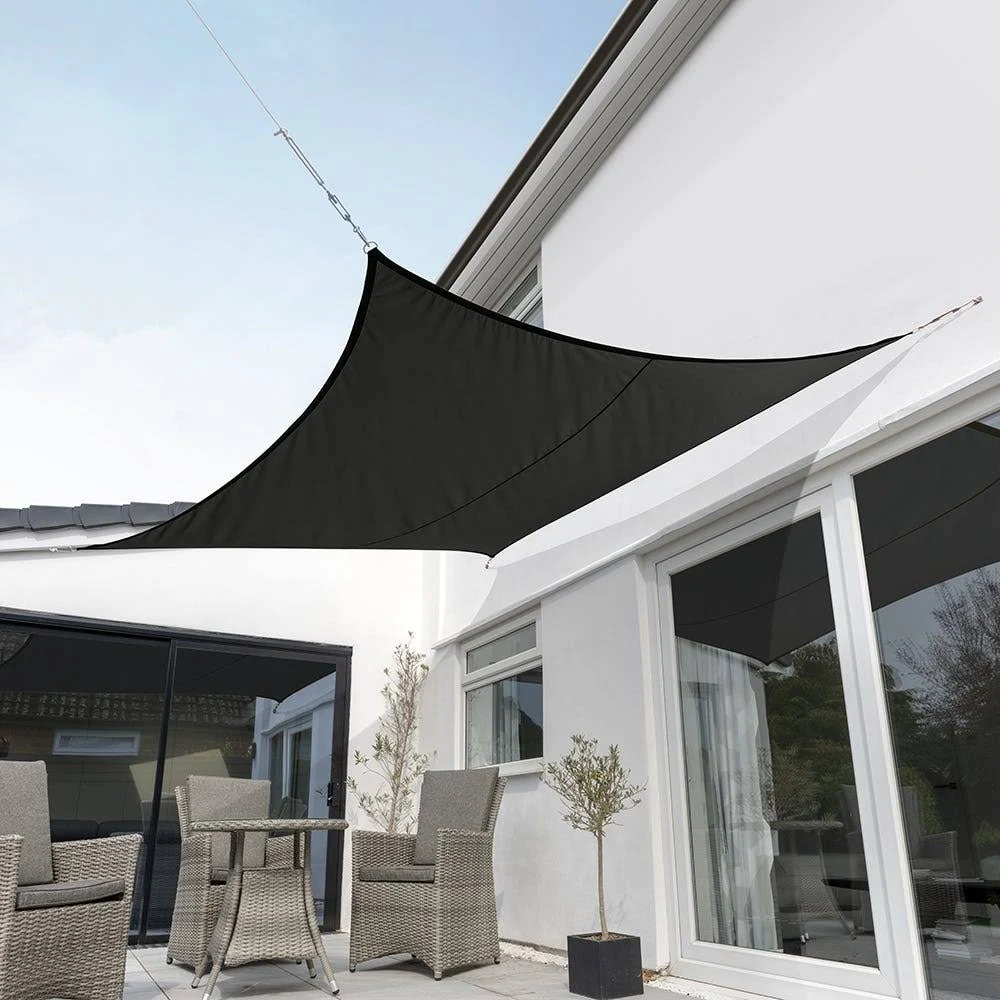 Kookaburra 9ft 10x22 Black Waterproof Woven Square Sail Shade