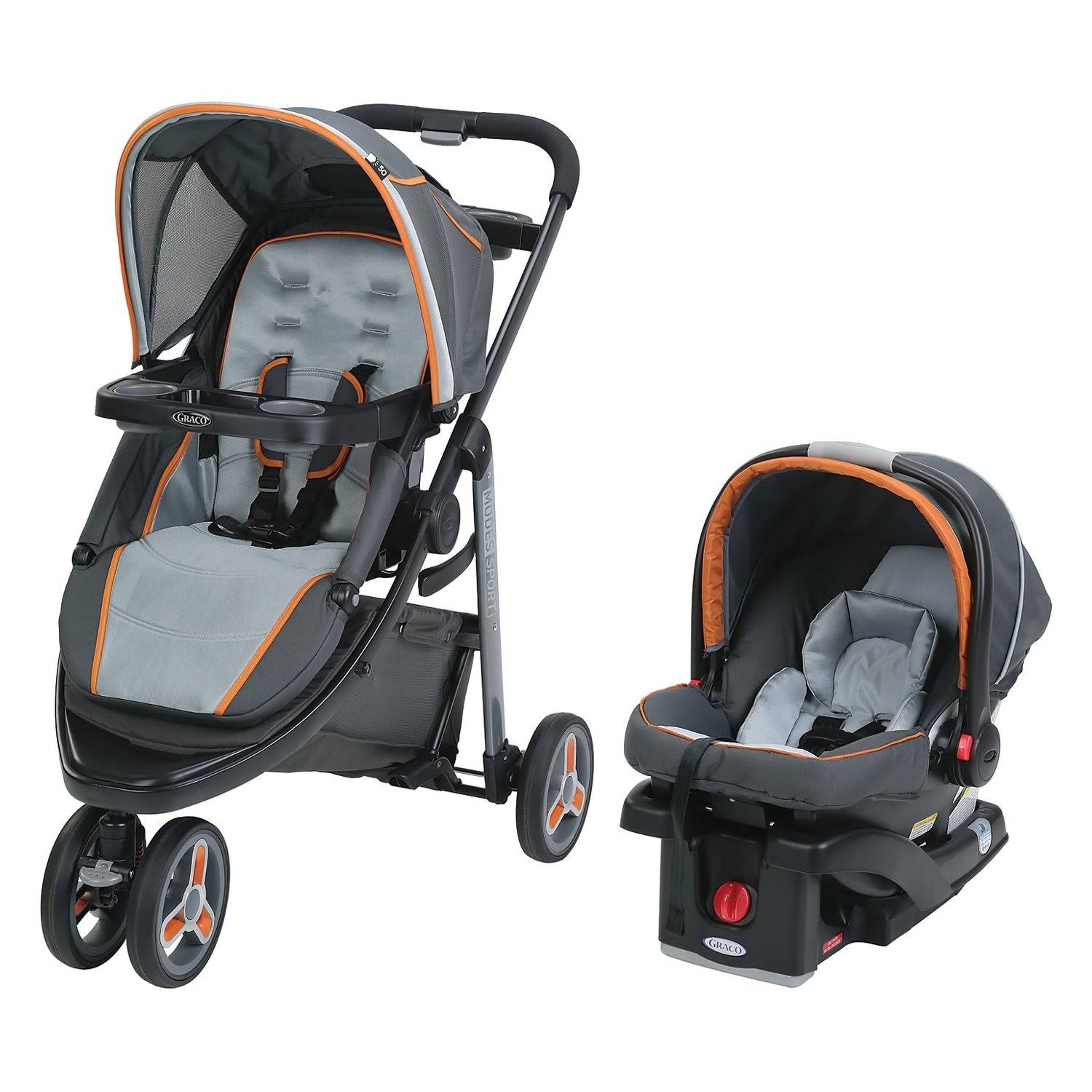 Graco - Modes Sport Click Connect Travel System, Tangerine