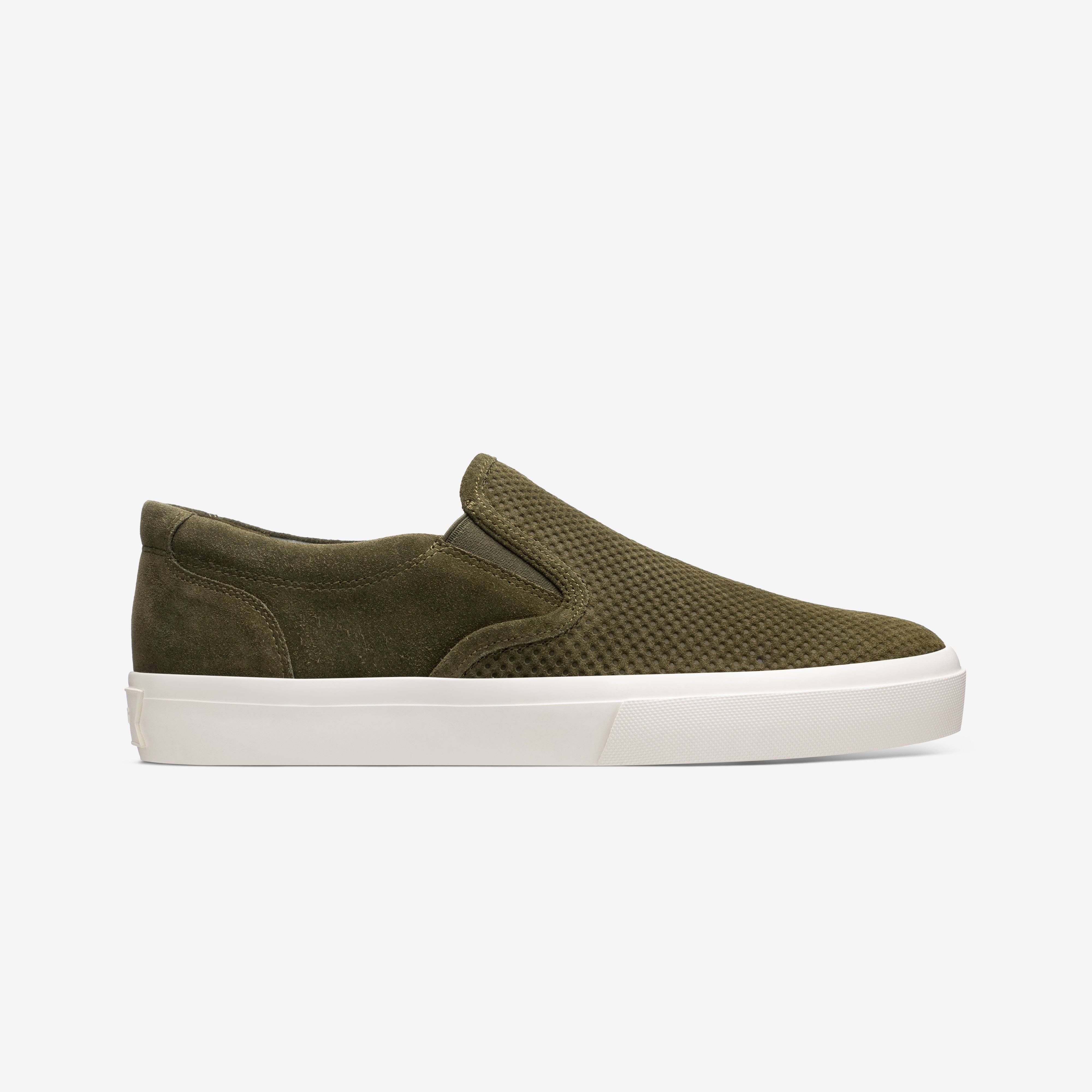 Greats The Wooster Suede Sneaker (Green)