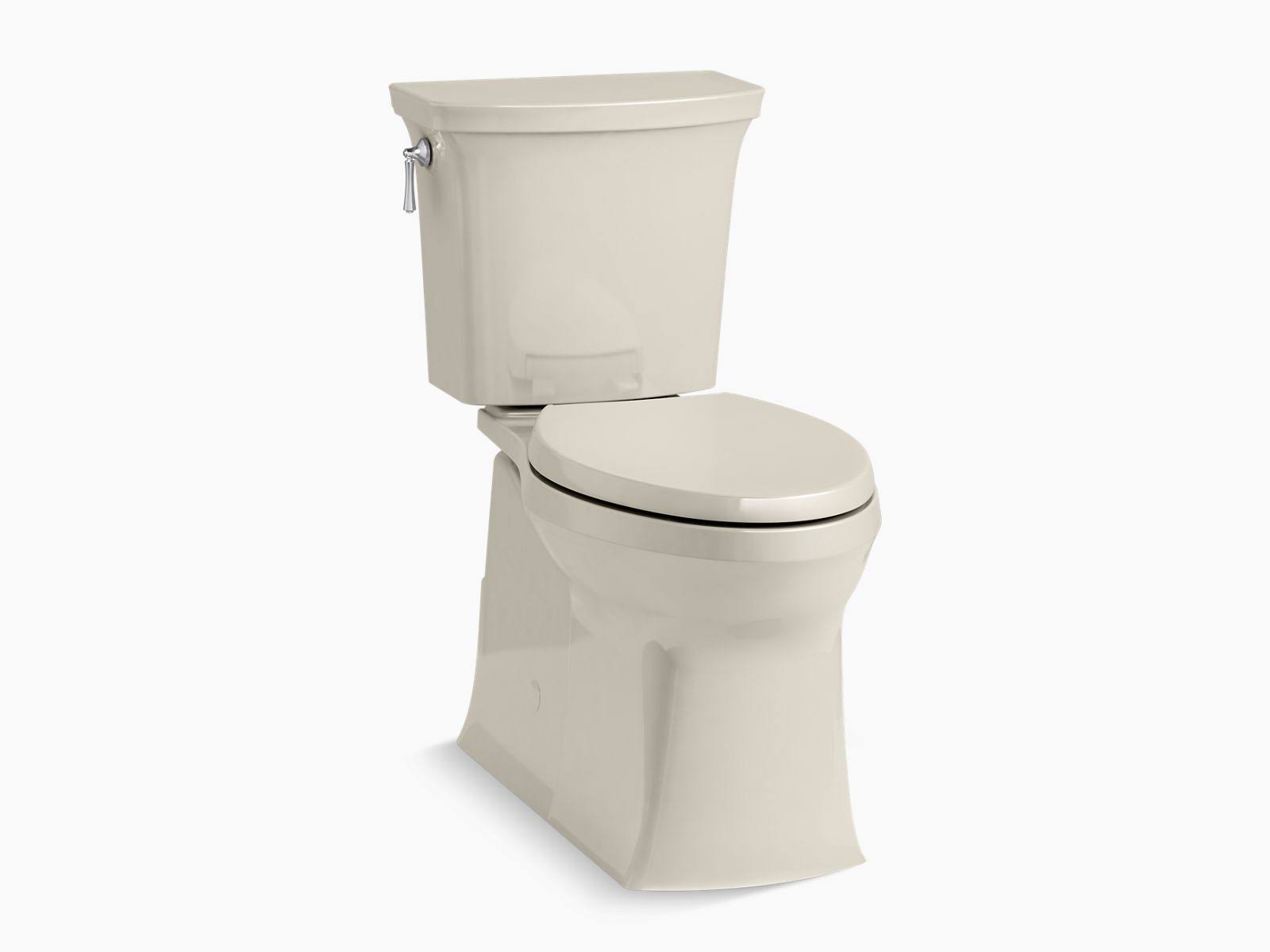Kohler K-5709 Corbelle 1.28 GPF Two-Piece Elongated Chair Height Toilet with Rev Sandbar