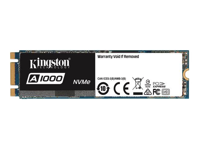 Kingston 480GB SSDNow A1000 PCIe NVMe M.2 2280 Internal Solid State Drive