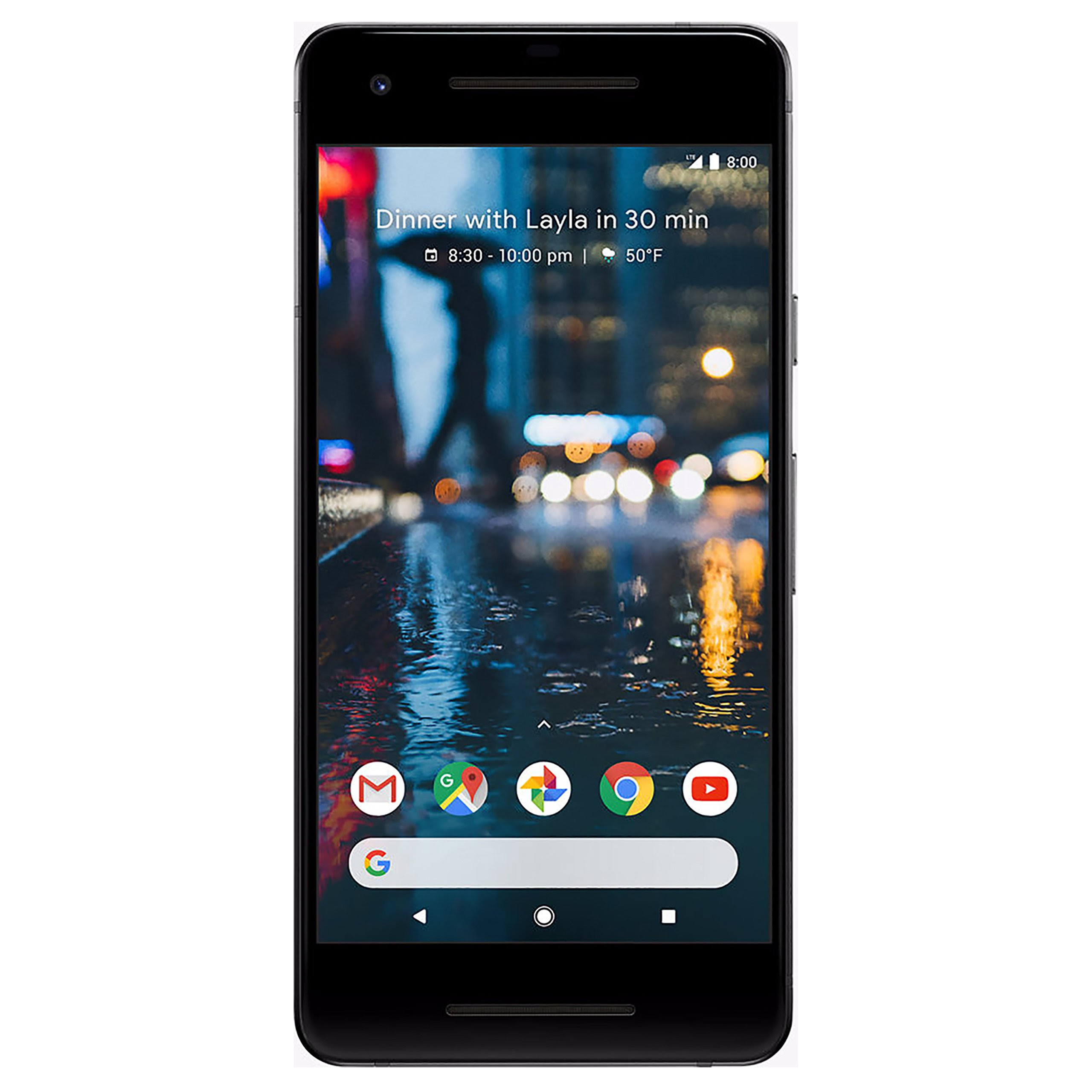 Google Pixel 2 128 GB, Black (Renewed)