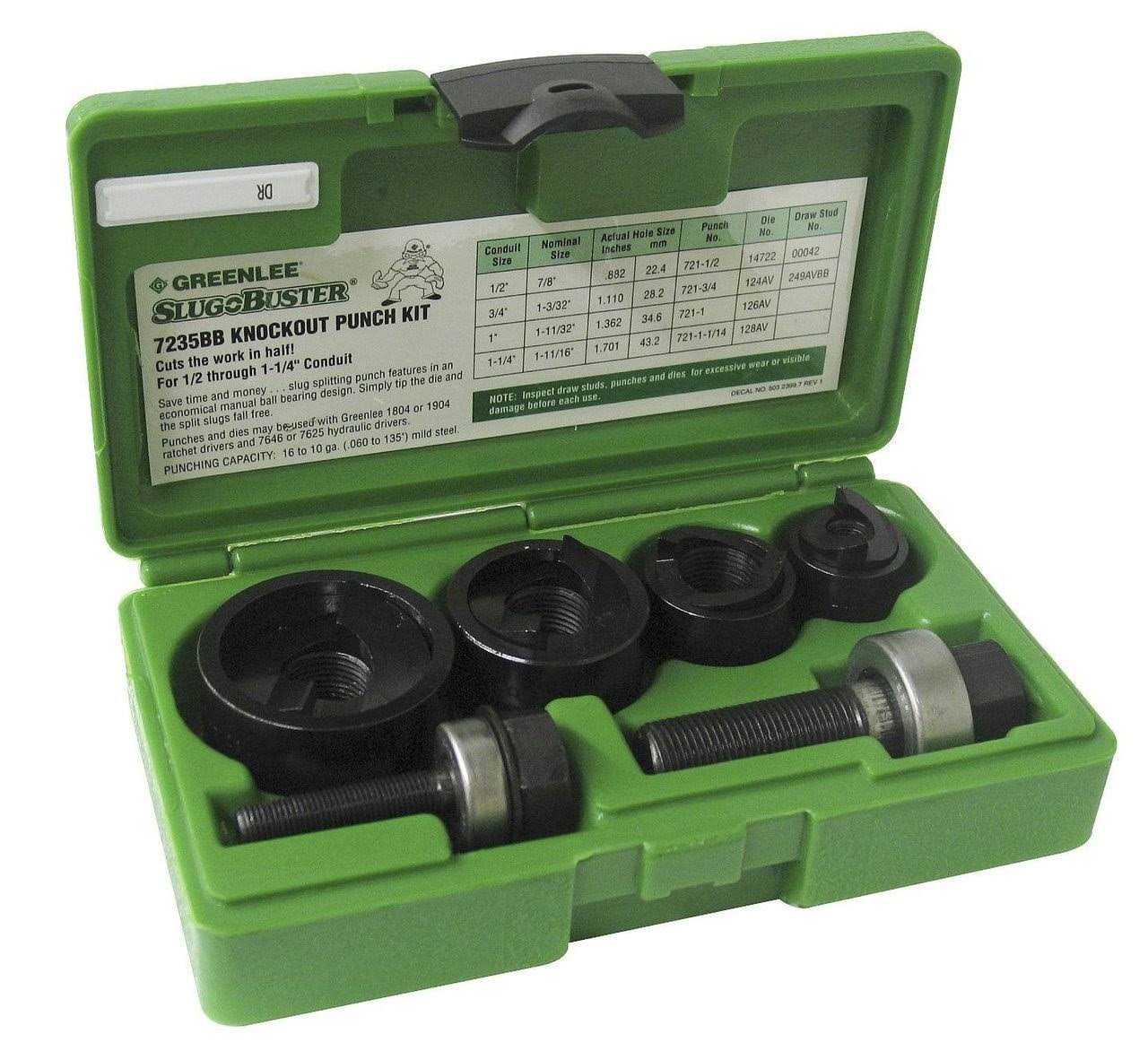 Greenlee Round Knockout Punch Kit 735BB