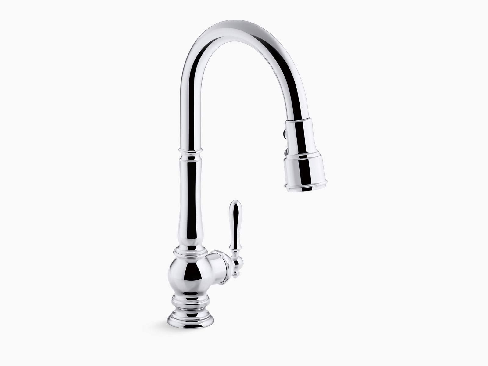 Kohler K-99259-CP Artifacts Single Handle Pull Down Kitchen Faucet - Polished Chrome