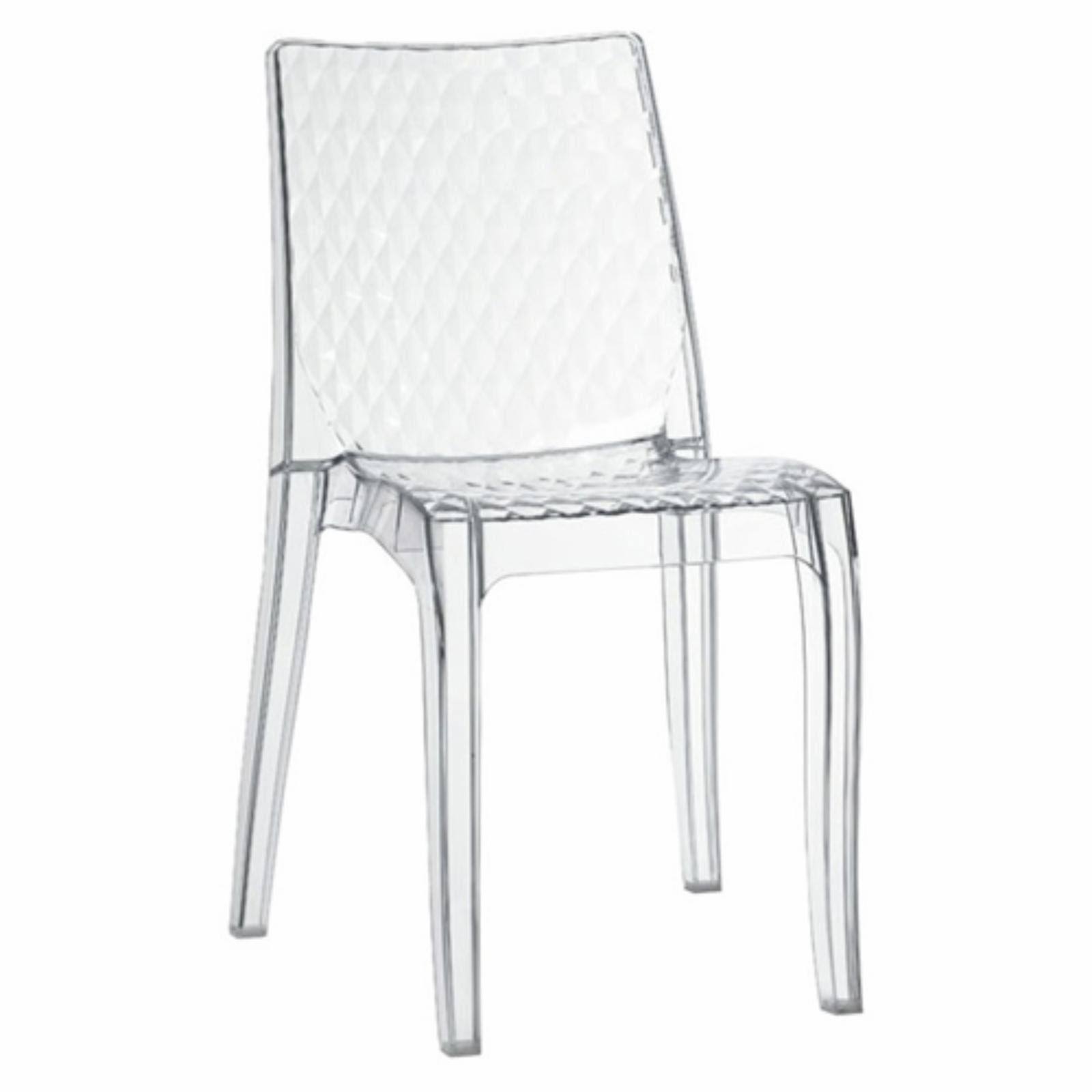 Grandsoleil Upon Hypnotic Dining Chair - Set of 2 Crystal Clear