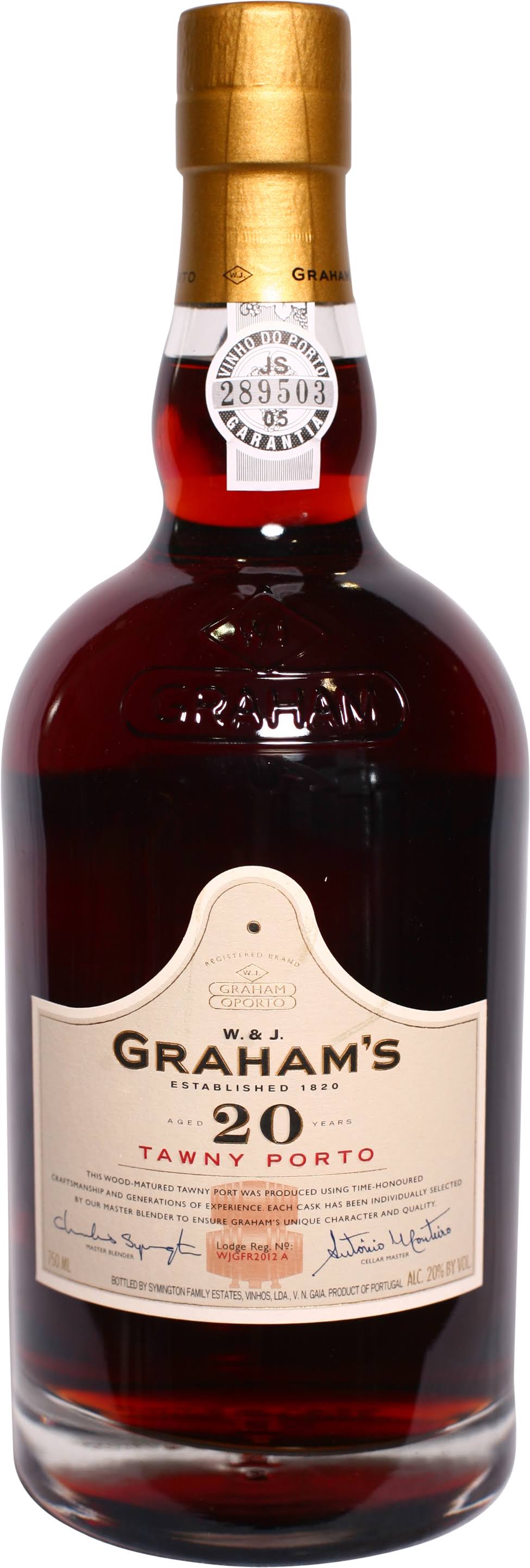 Graham&s 20 Year Old Tawny Port, Portugal (Vintage Varies) - 750 ml bottle