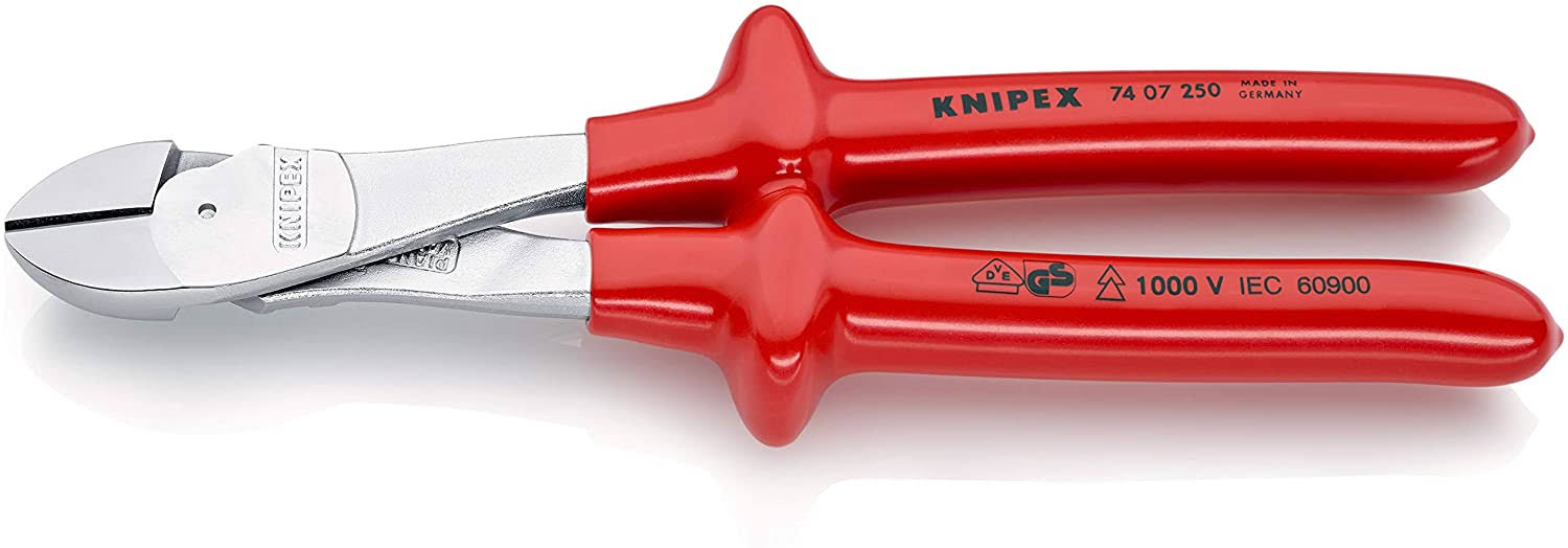 74 07 250 Knipex 10 inch High Leverage Diagonal Cutters - 1000V