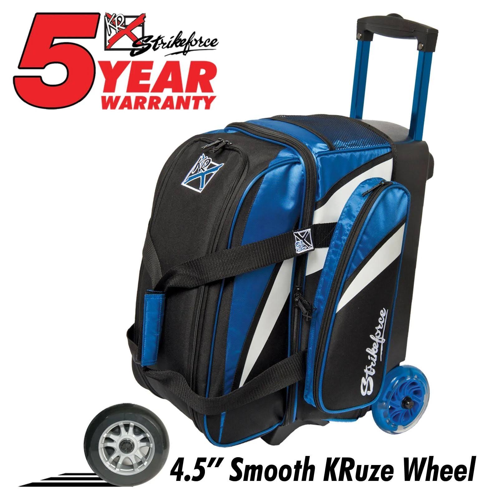 KR Strikeforce Cruiser Smooth Double Roller Bag, Royal/White/Black