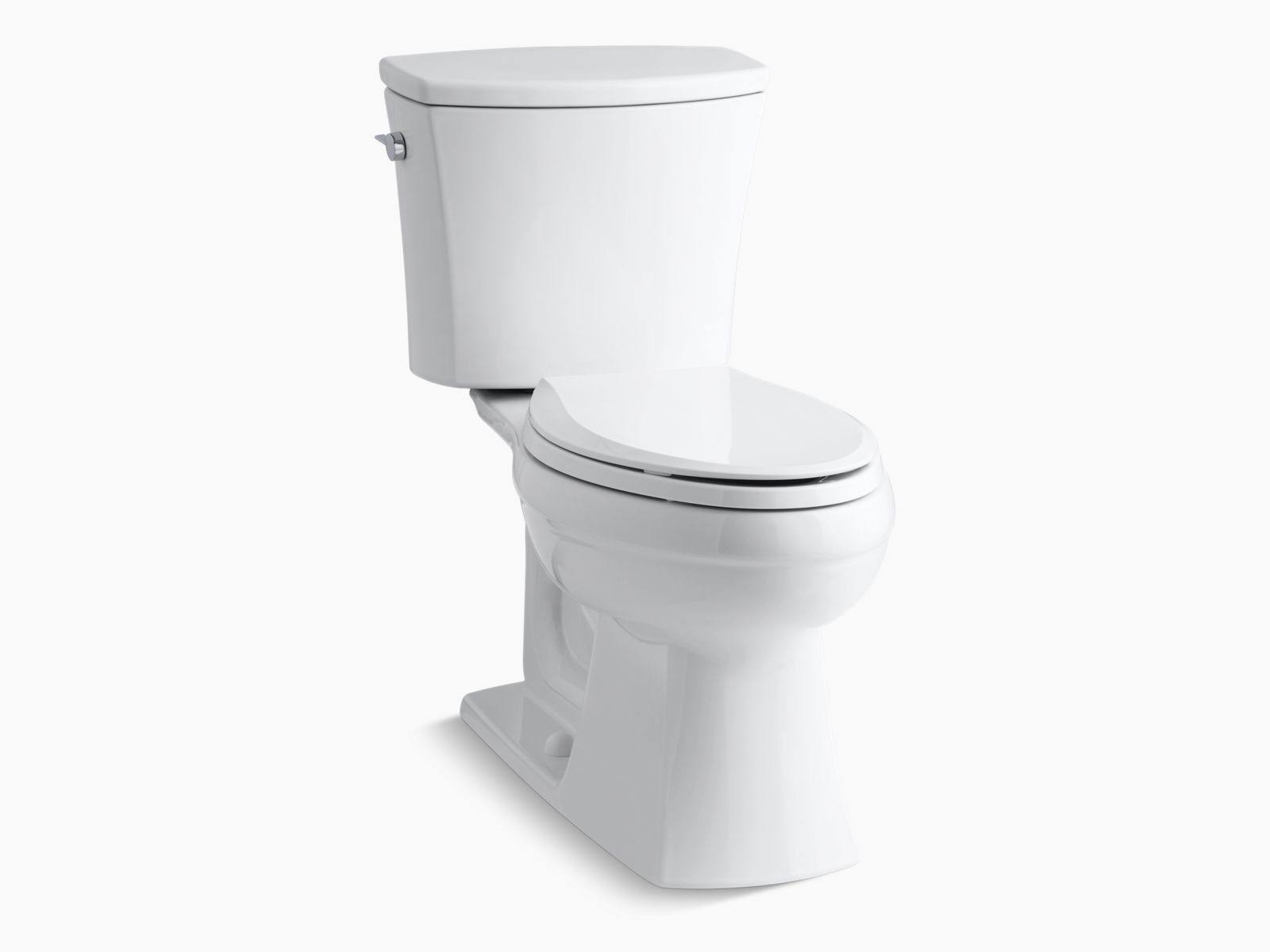 Kohler K-3754-0 Kelston Comfort Height Two-Piece Elongated 1.6 GPF Toilet with AquaPiston