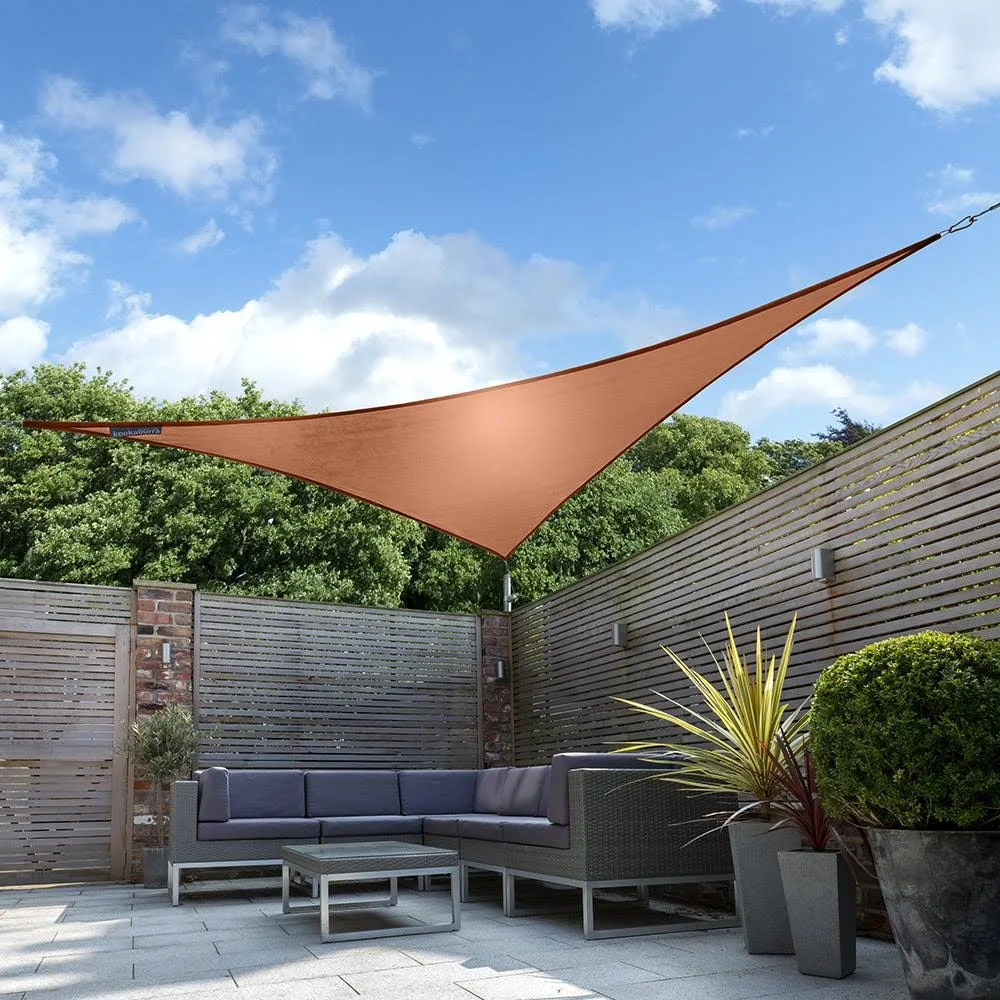 Kookaburra 11ft 10x22 Terracotta Waterproof Woven Triangle Sail Shade
