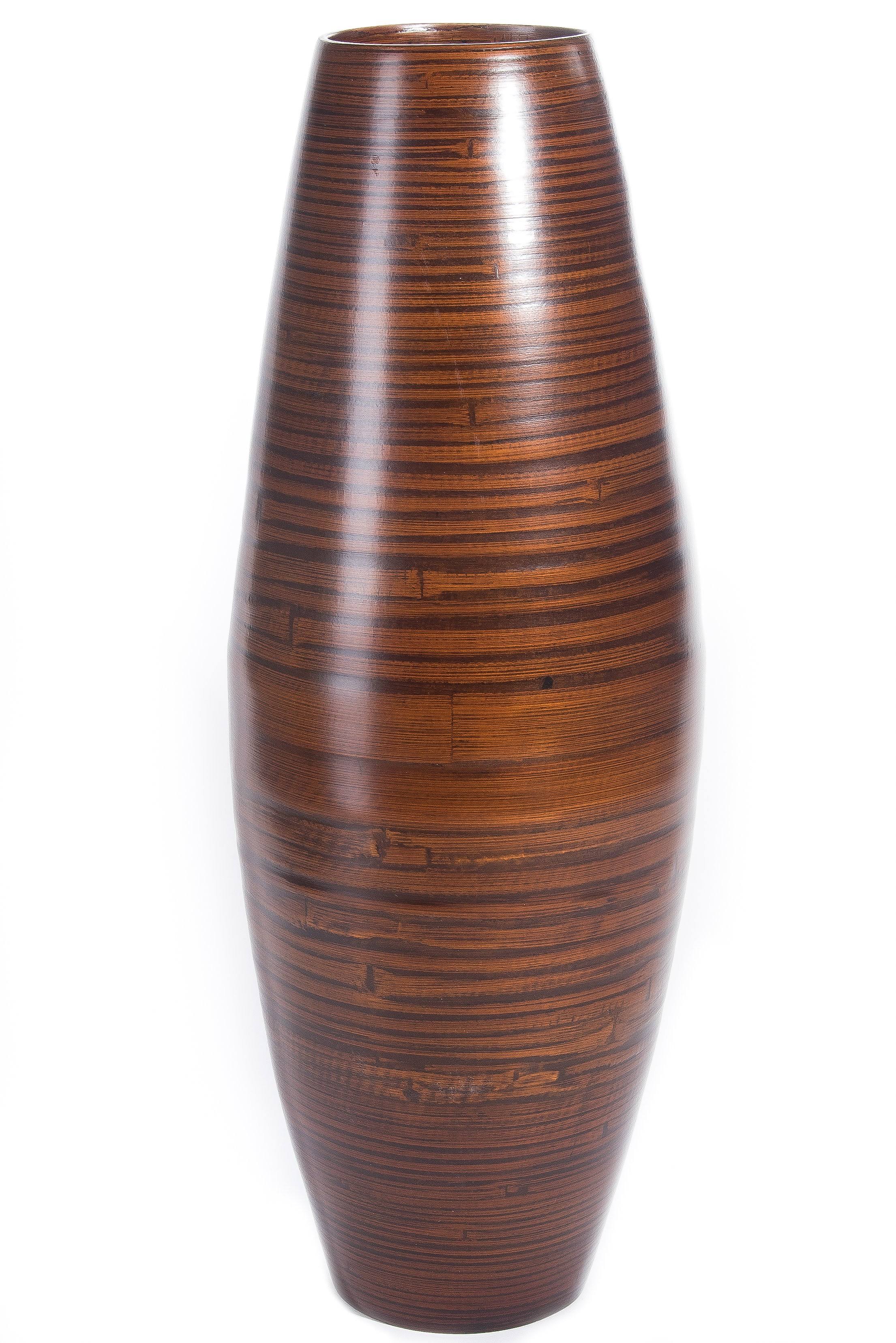 Green Floral Crafts - 27x22 Bamboo Cylinder Floor Vase - Brown