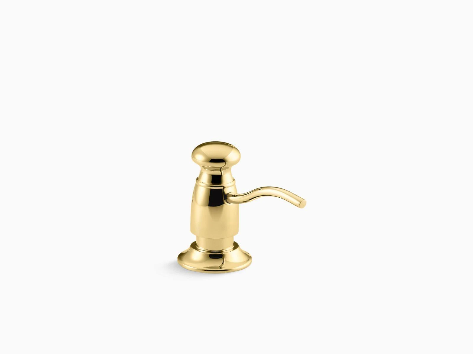 KOHLER K-1894-C-PB Traditional Design Soap/Lotion Dispenser - Vibrant Polished Brass