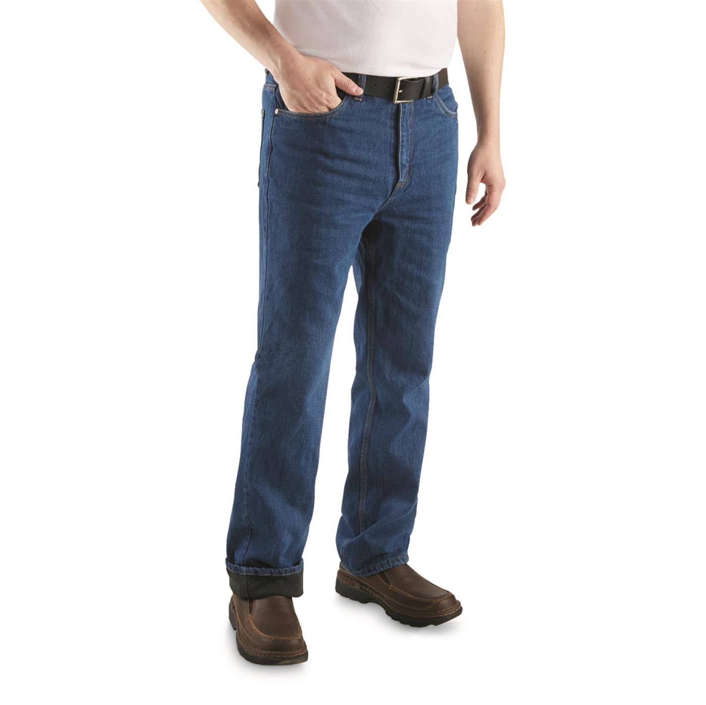 Guide Gear Men&s Sportsman&s Fleece-Lined Jeans