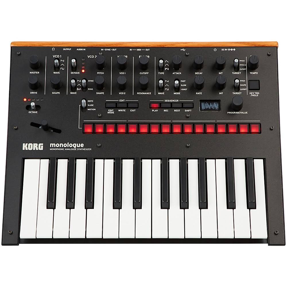 Korg Monologue Monophonic Analog Synthesizer, Black