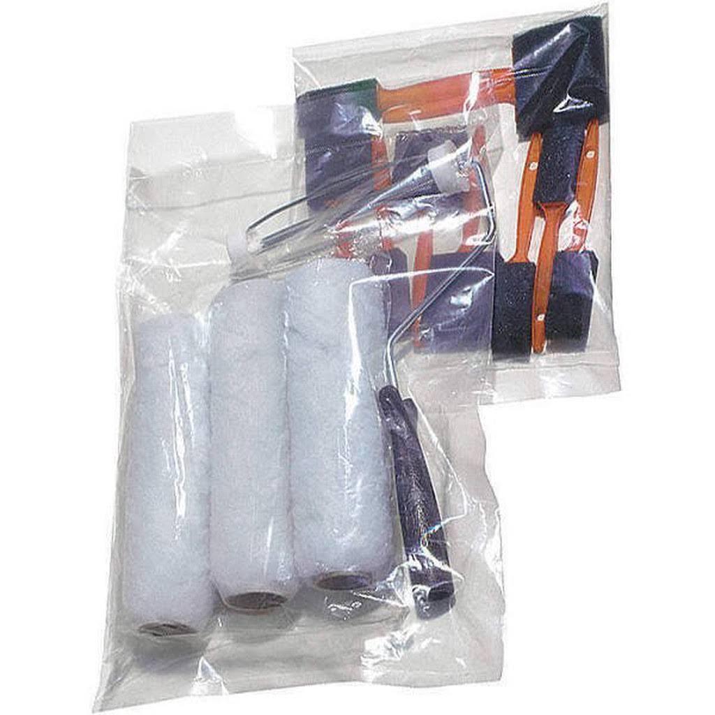 6x22 x 4x22 LDPE Lay Flat Poly Bag, 1.5 mil, PK5000, 5DFZ5