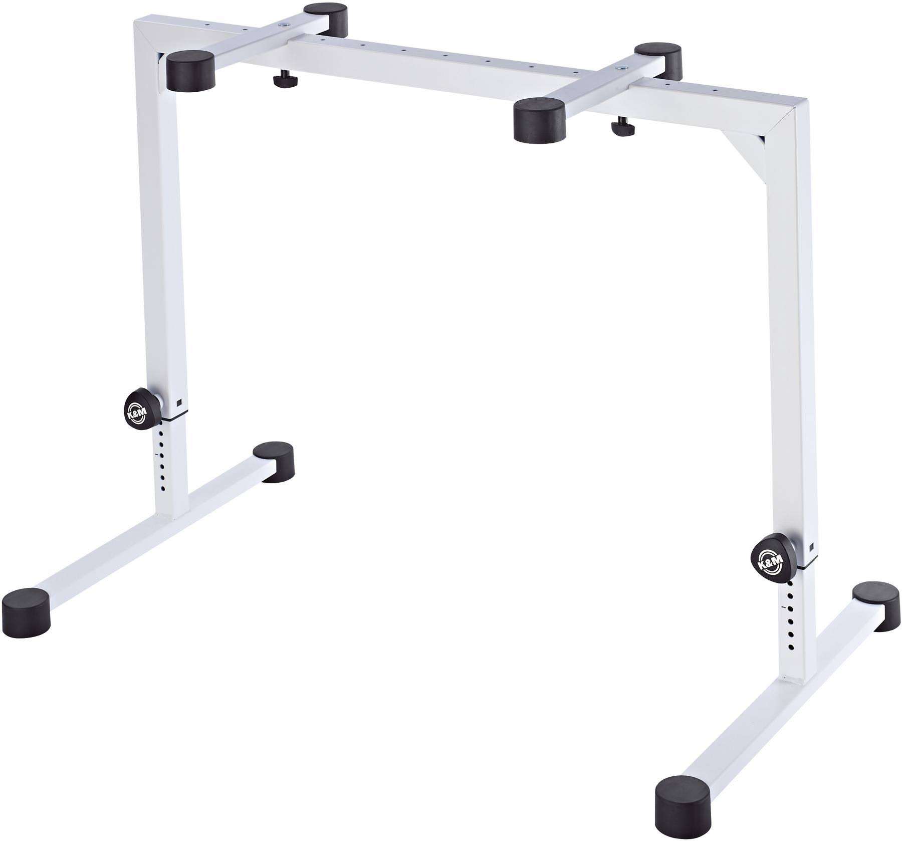 Ku0026M Omega Table Style Keyboard Stand White