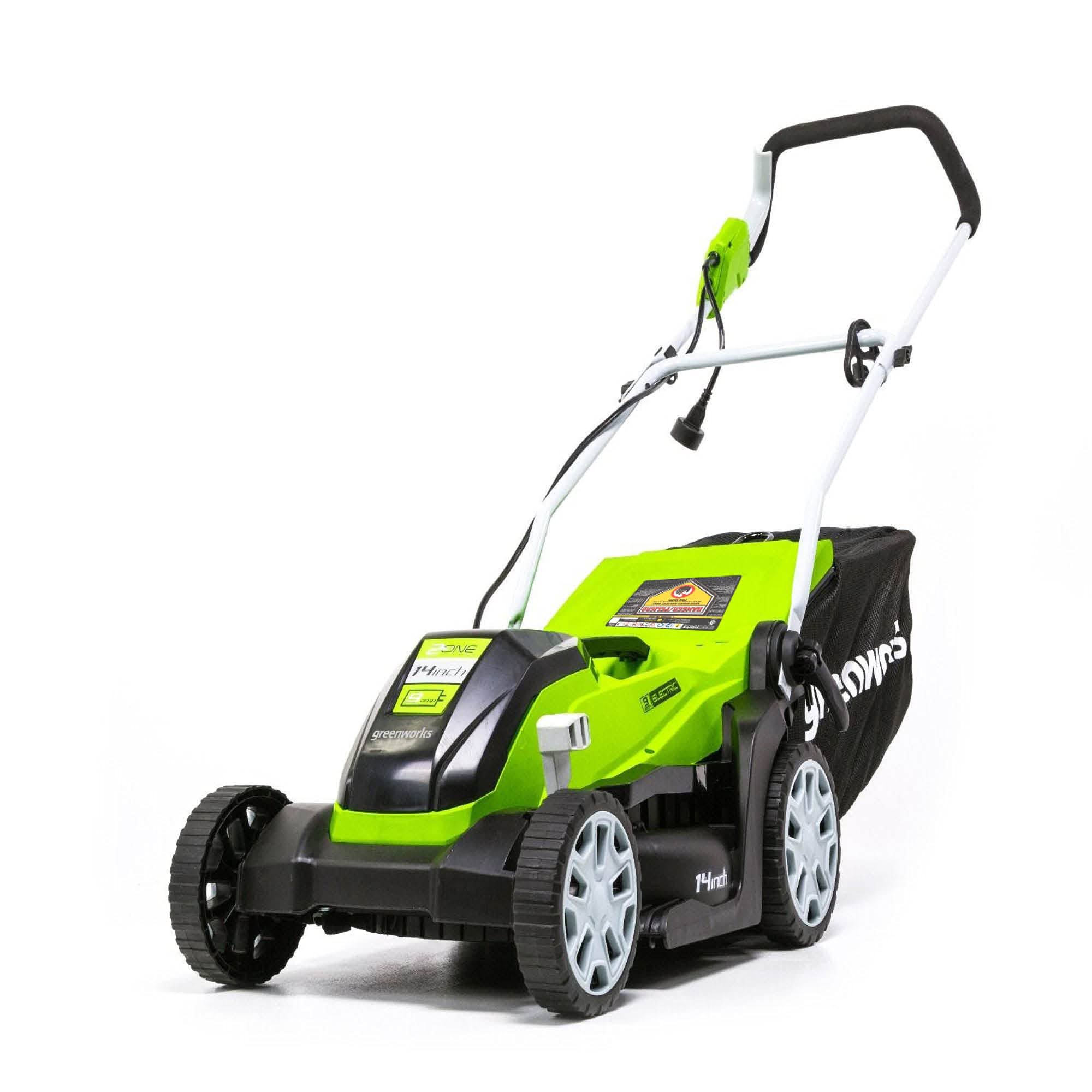 Greenworks MO09B01 9 Amp 14x22 Corded Lawn Mower