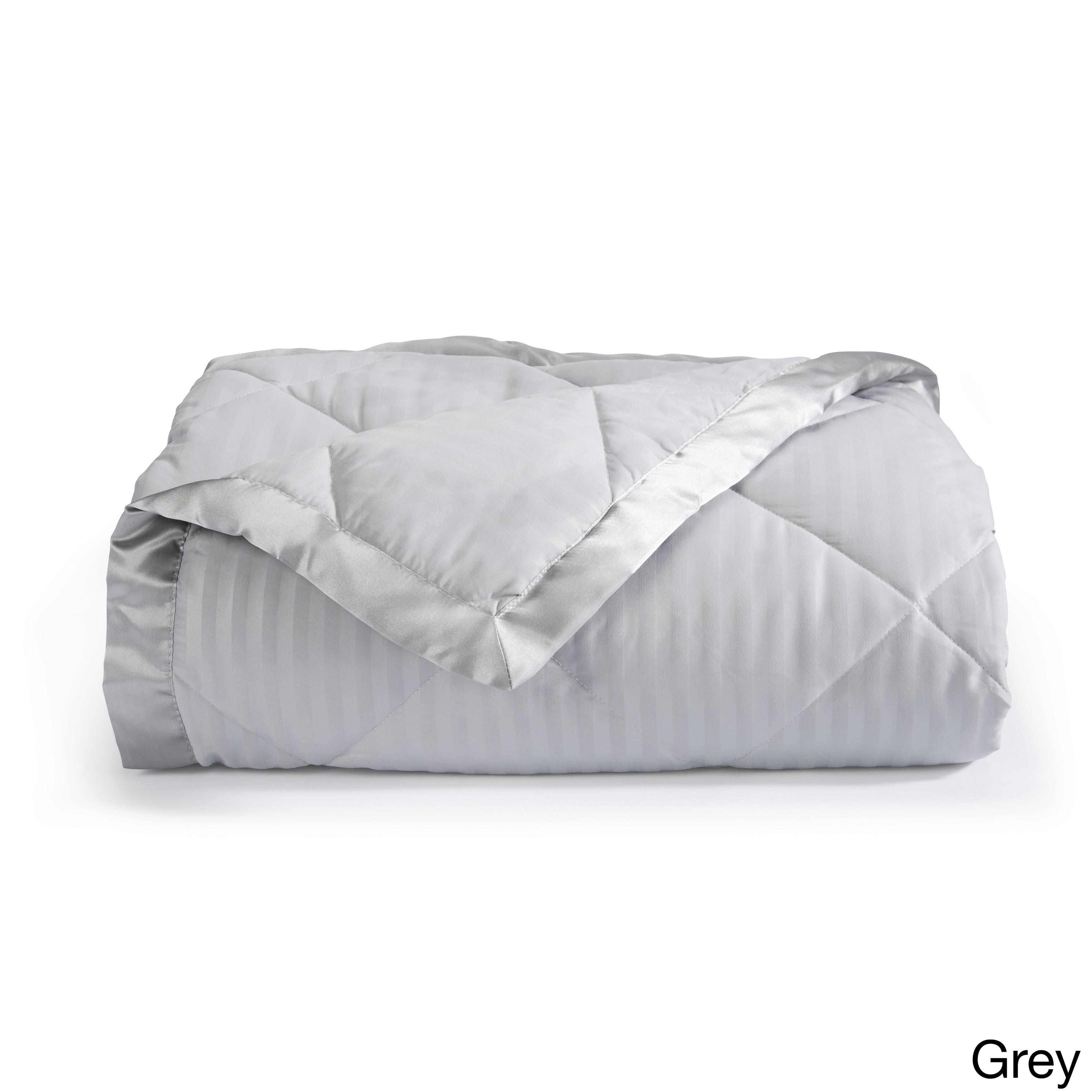 Romana Collection Luxury Down Alternative Blanket by Home Fashion Designs, Size: King, Grey