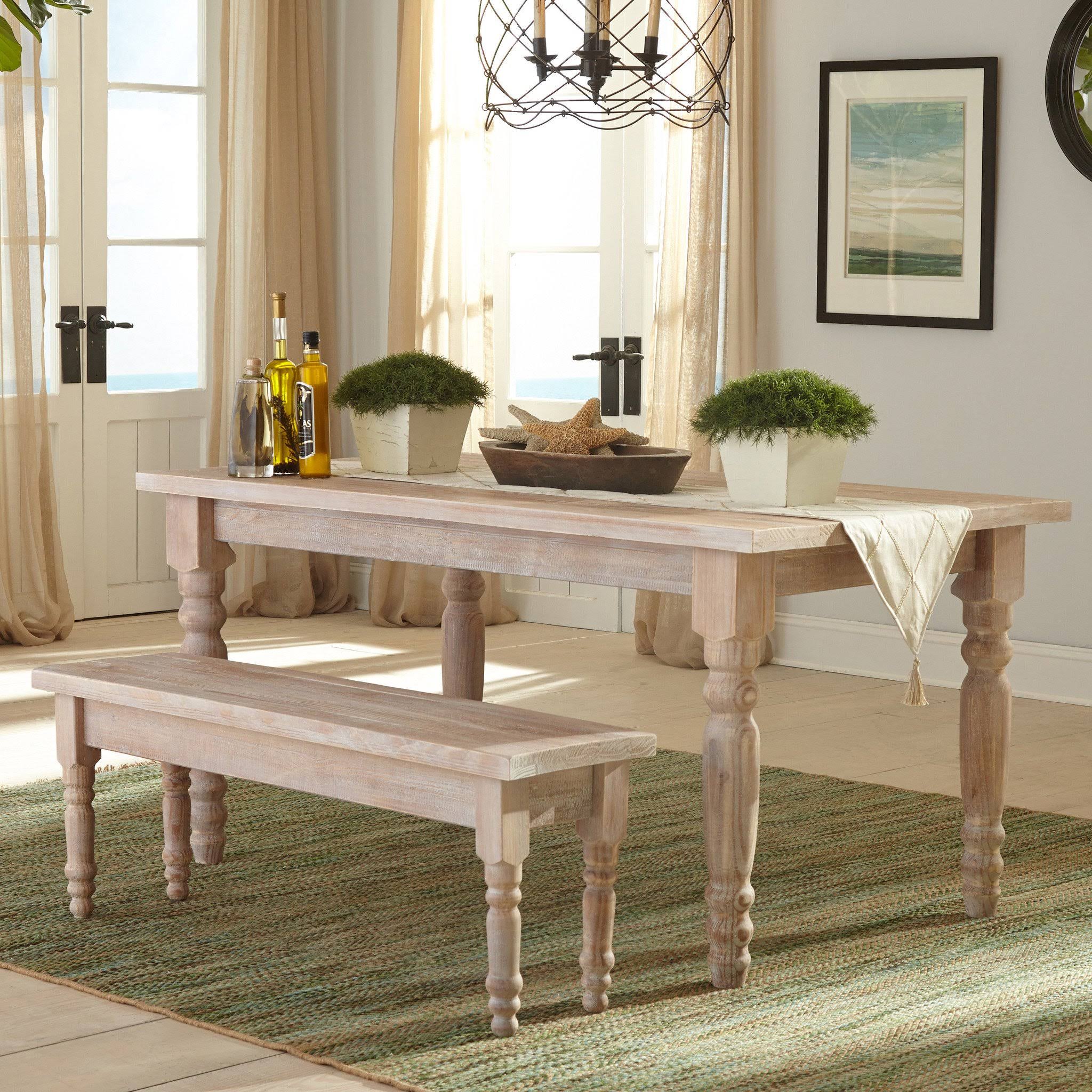 Grain Wood Furniture Valerie Dining Table, Driftwood