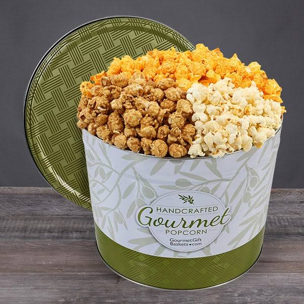 People&s Choice Gourmet Popcorn Tin - 1 Gallon by Gourmet Gift Baskets - Popcorn Gift Baskets - Gift Baskets Delivered - Gift Ba