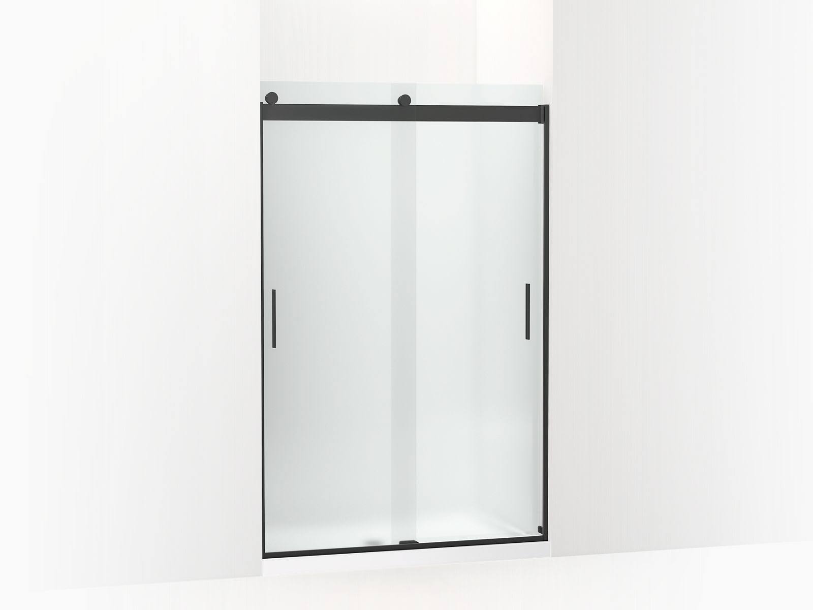 Levity Sliding Shower DOOR, 74x22 H x 43-5/8 - 47-5/8x22 W, with 1/4x22 Thick Frosted Glass