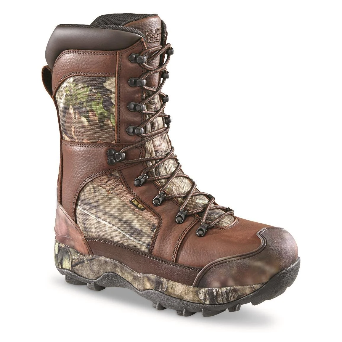 Guide Gear Monolithic Extreme Waterproof Insulated Hunting Boots 2400-gram Thinsulate Ultra, Size: 9.5D, Mossy Oak Break-Up Coun