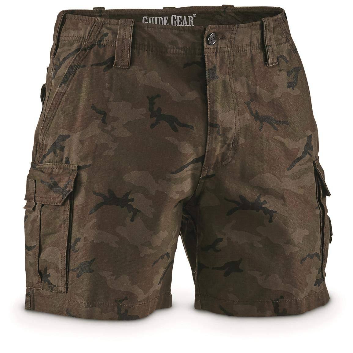 Guide Gear Men&s Outdoor Cargo Shorts, Male, W40 L6, Camo
